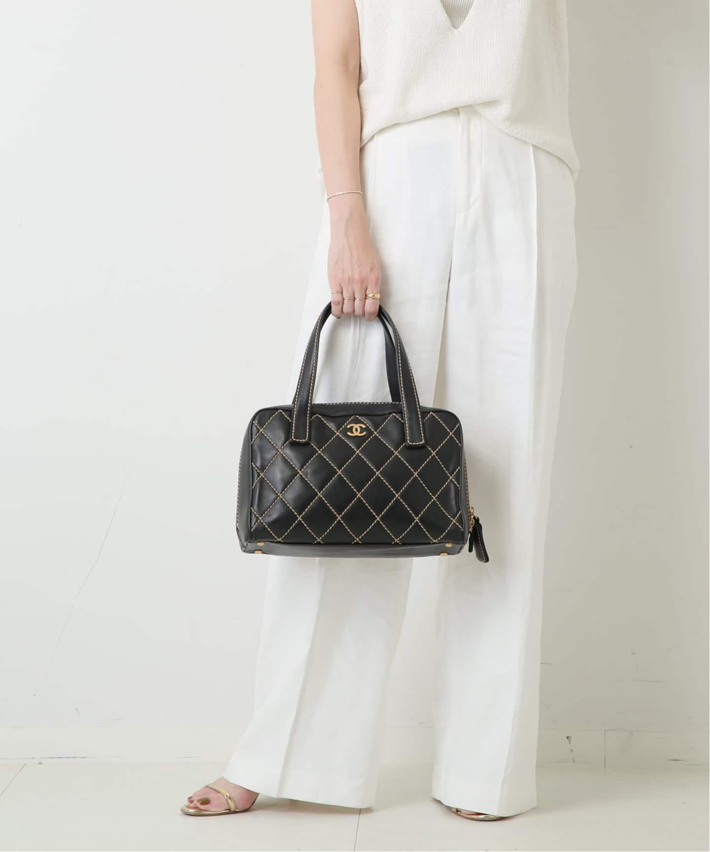 VINTAGE CHANEL/シャネル】Wild stitch ハンドバッグ（ハンドバッグ