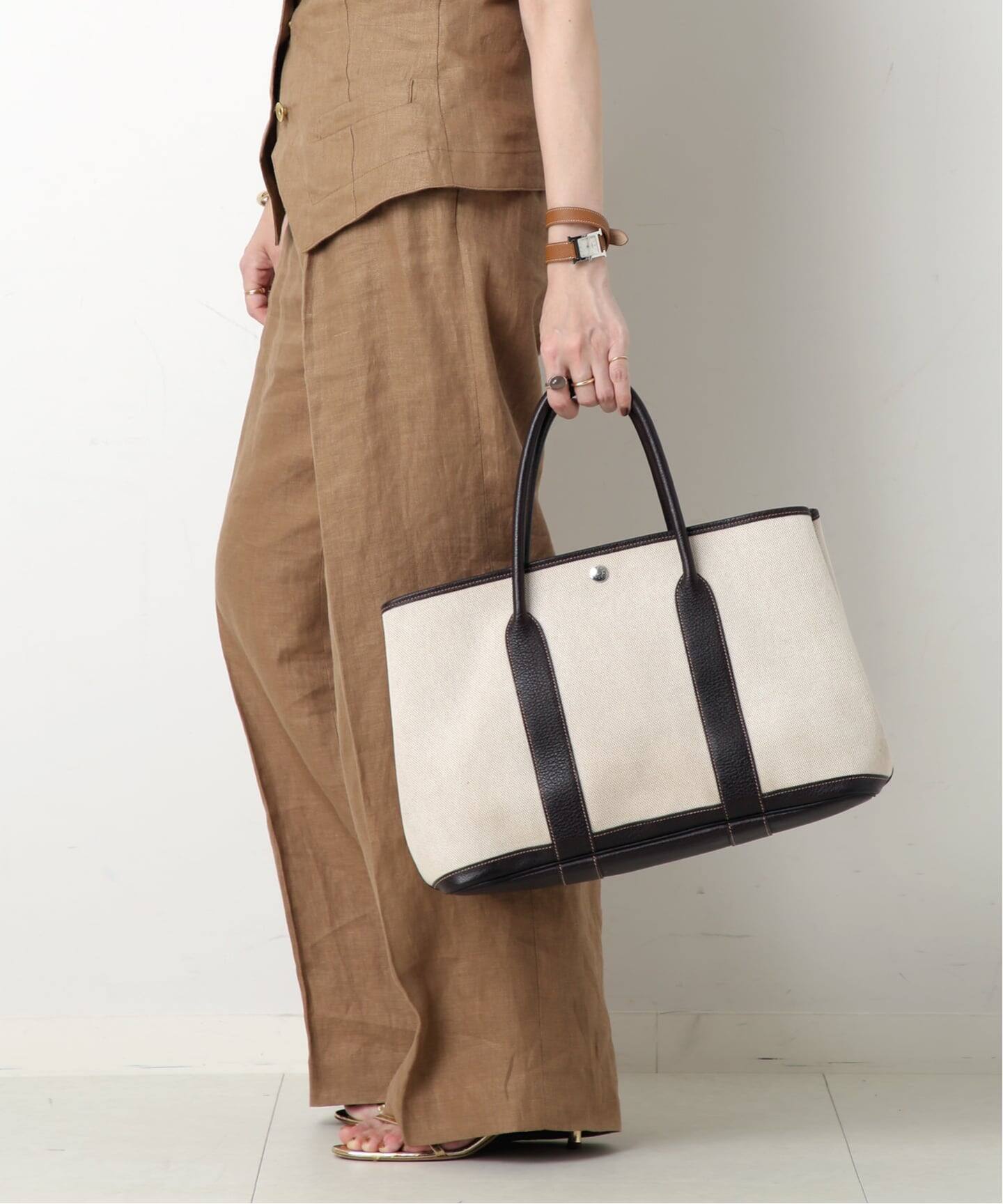 VINTAGE HERMES/エルメス】Garden Party pm（ハンドバッグ