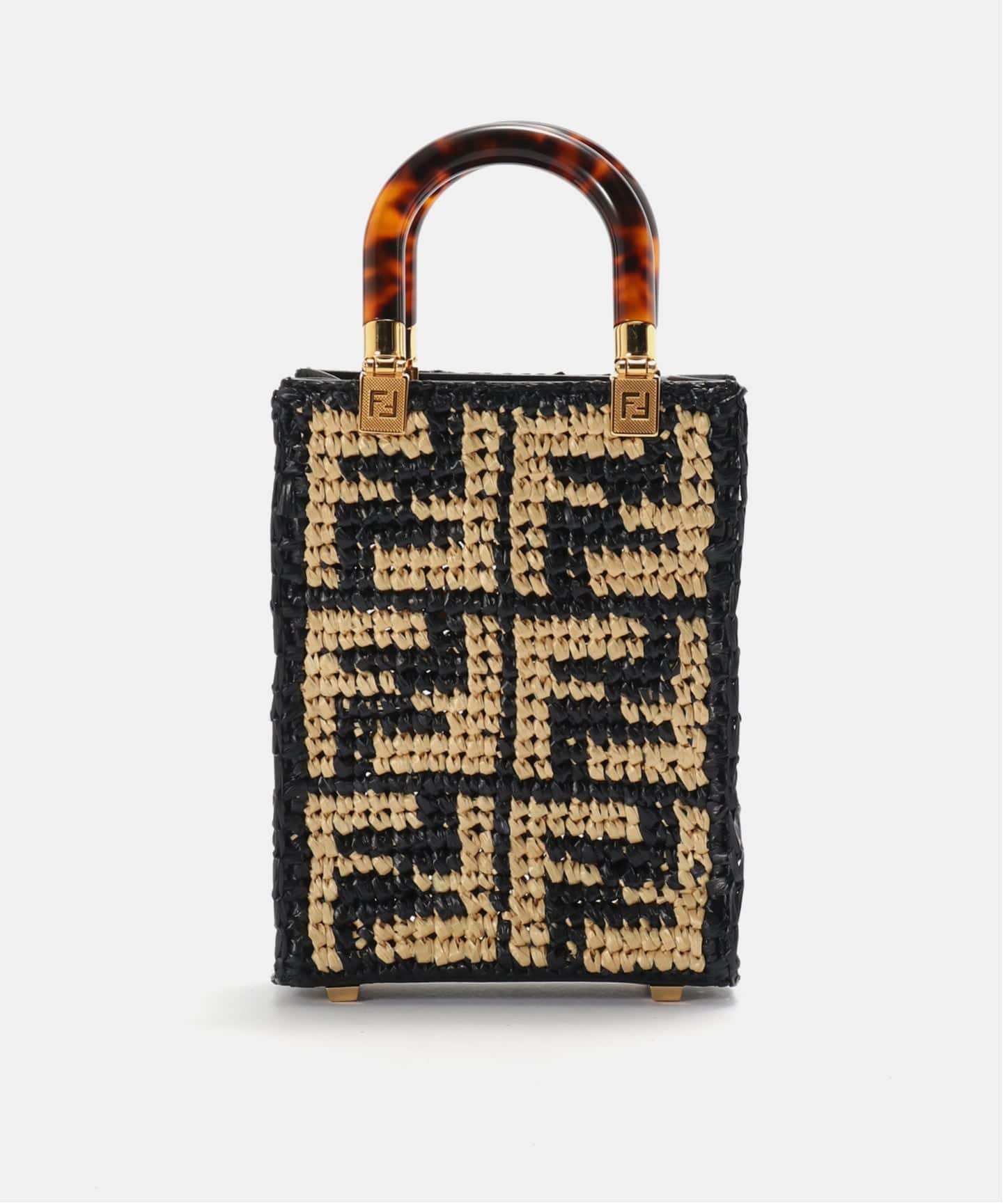 FENDI/フェンディ】Sunshine shopper mini 2way raffia（ハンドバッグ