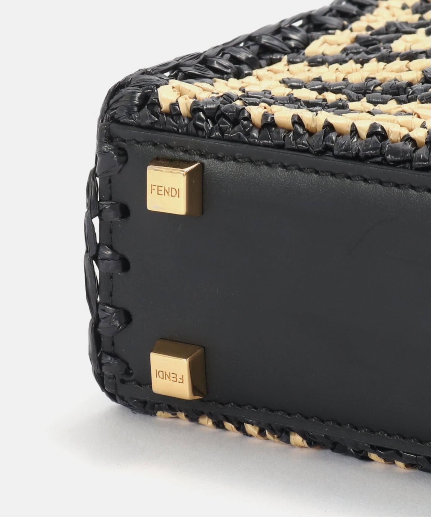 FENDI/フェンディ】Sunshine shopper mini 2way raffia（ハンドバッグ 