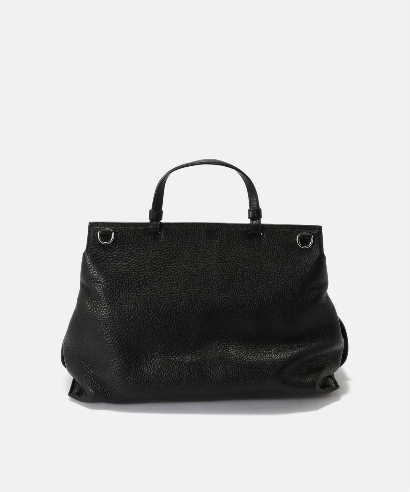 フック クロージャー付き スモール トートバッグ ・ブラック GUCCI 