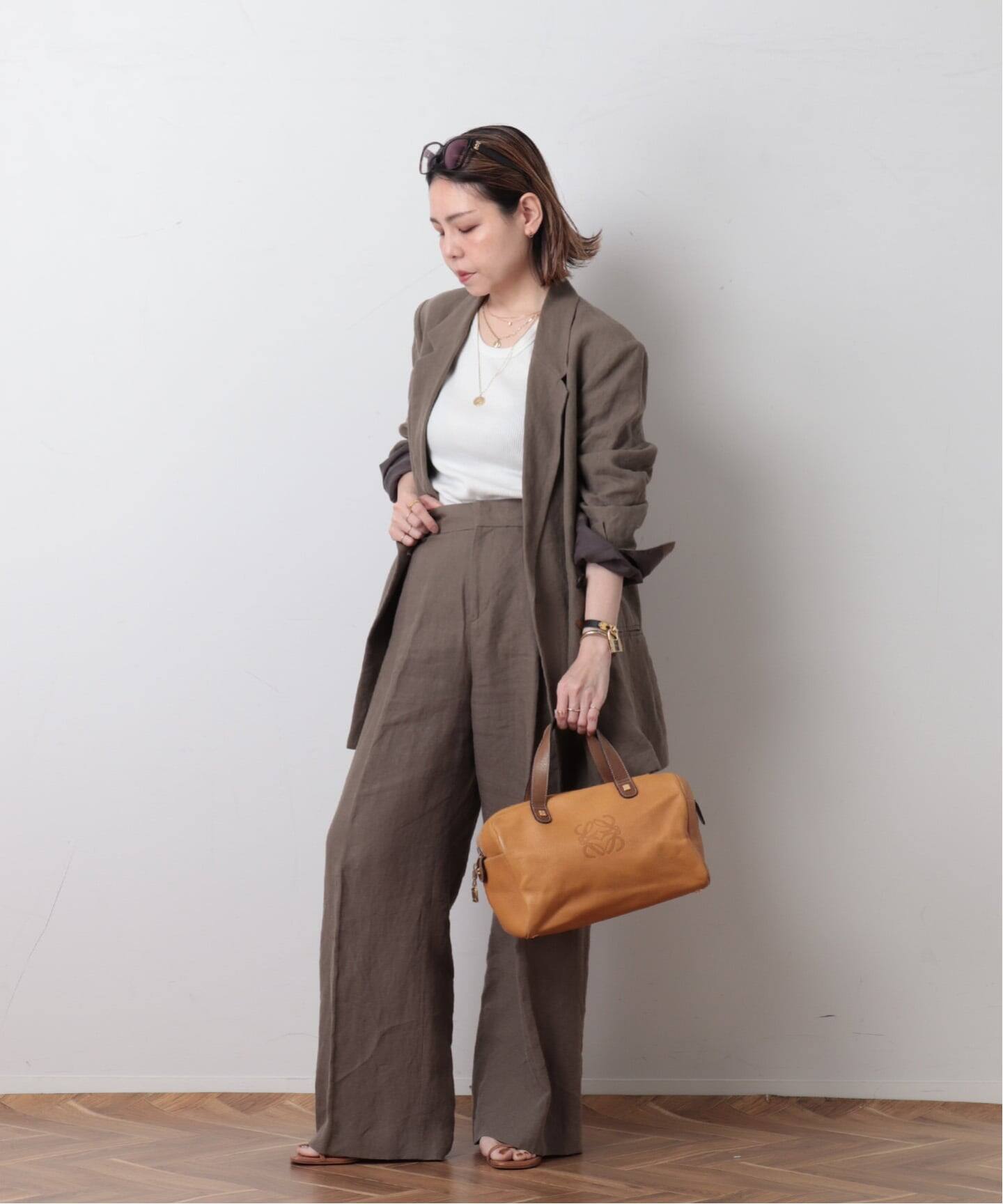 バッグ LOEWE Boston Bag Loewe Suede Boston Bag