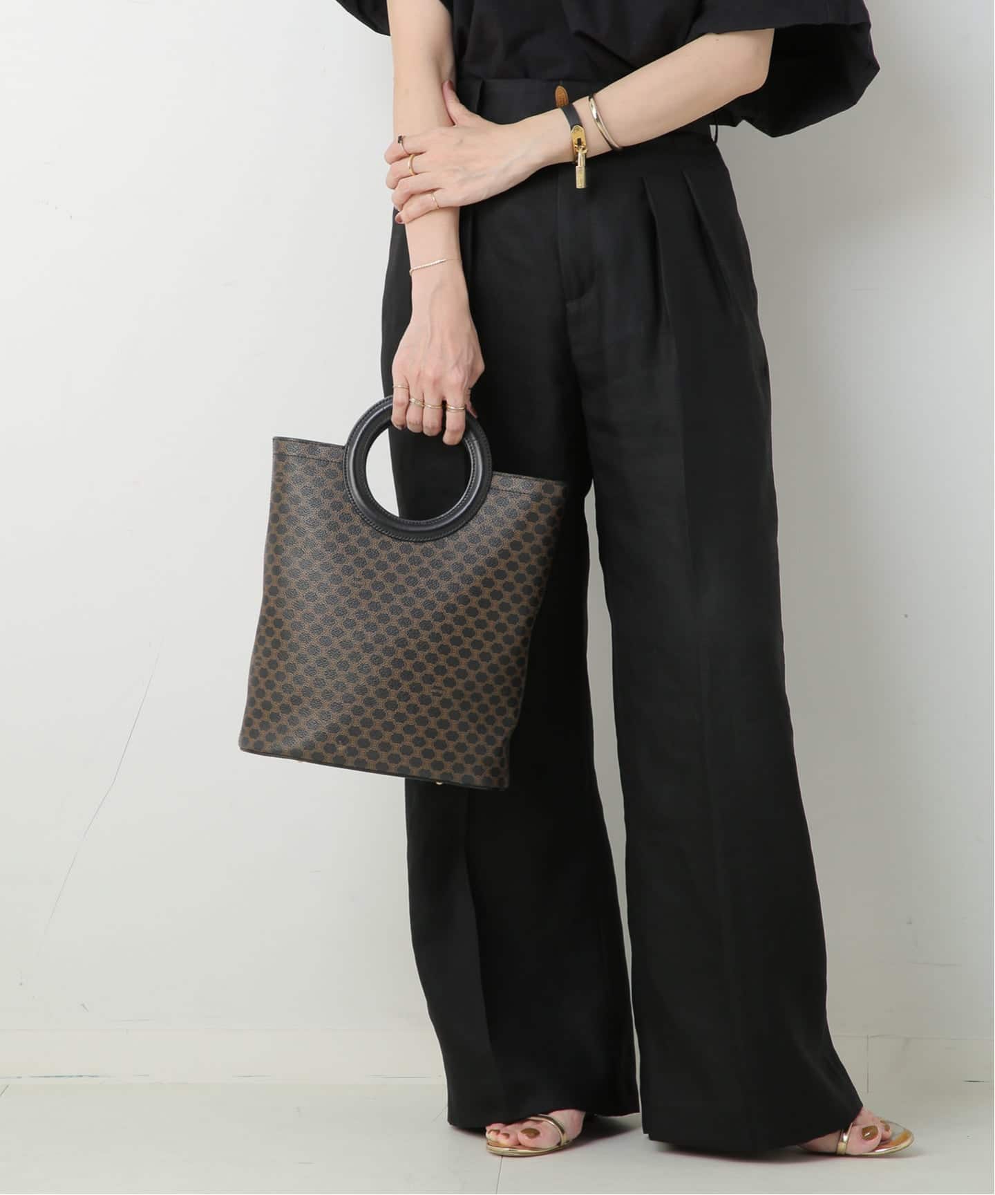 VINTAGE CELINE/セリーヌ】ハンドバッグ macadam（ハンドバッグ