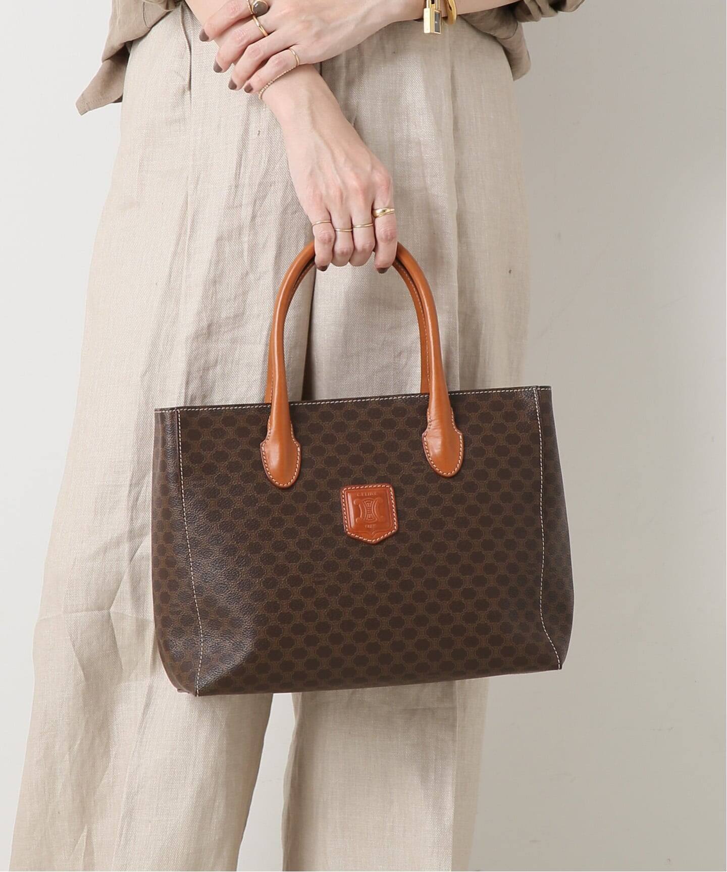 VINTAGE CELINE/セリーヌ】ハンドバッグ macadam（ハンドバッグ 