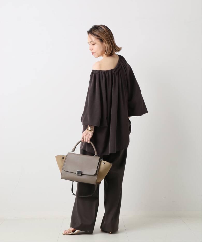 CELINE/セリーヌ】 Trapeze small 2way suede（ハンドバッグ 