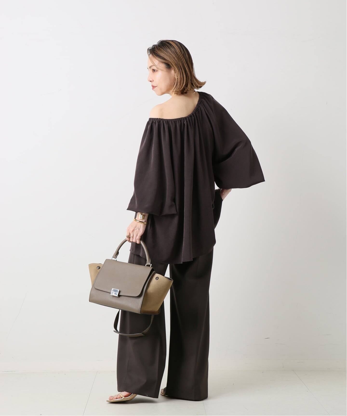 CELINE/セリーヌ】 Trapeze small 2way suede（ハンドバッグ