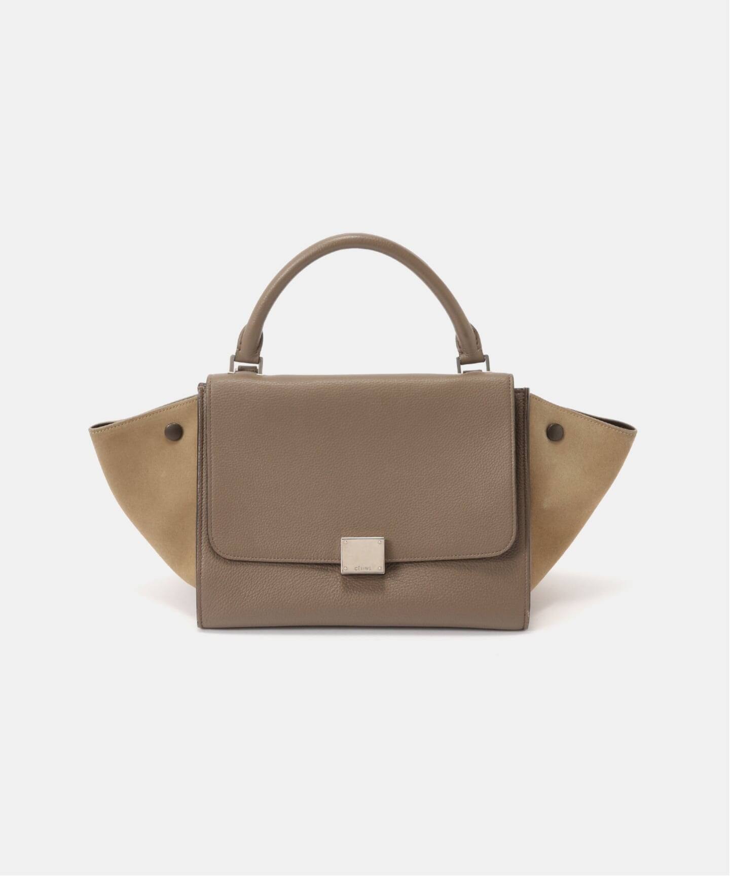 CELINE/セリーヌ】 Trapeze small 2way suede（ハンドバッグ