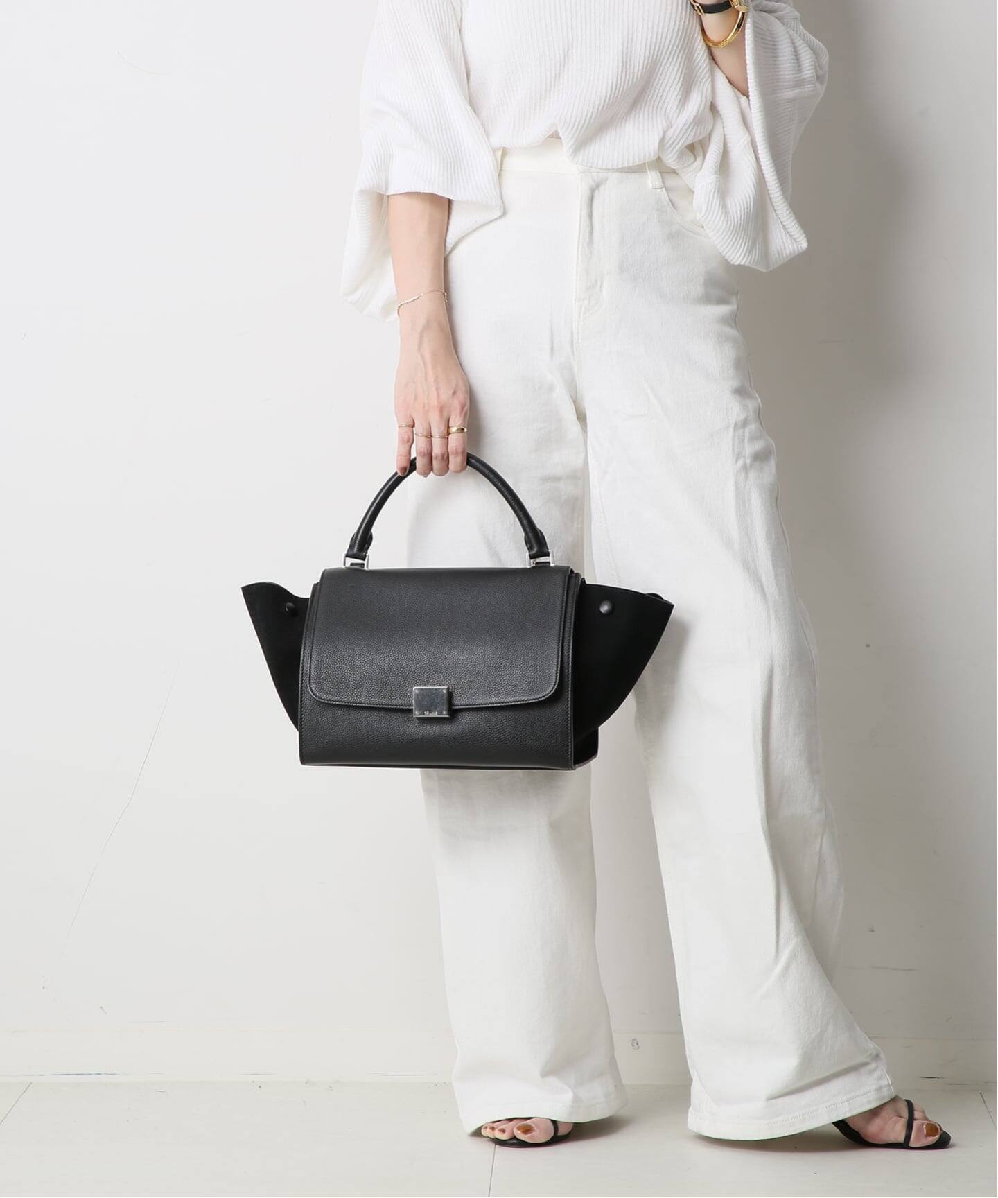 極美品 セリーヌ CELINE トラペーズ 2WAY バッグ CELINE/セリーヌ】 Trapeze small 2way（ハンドバッグ）｜DECOUVERTE