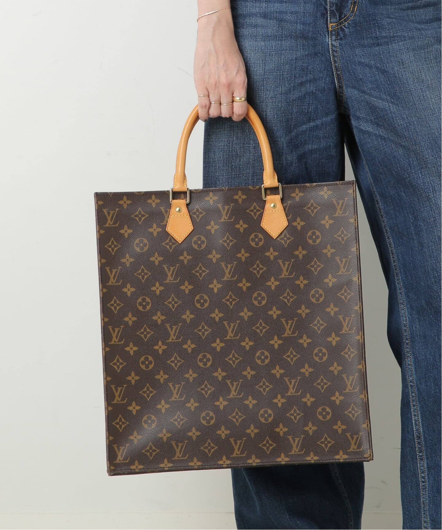 VINTAGE LOUIS VUITTON/ルイ ヴィトン】Sac plat（ハンドバッグ 