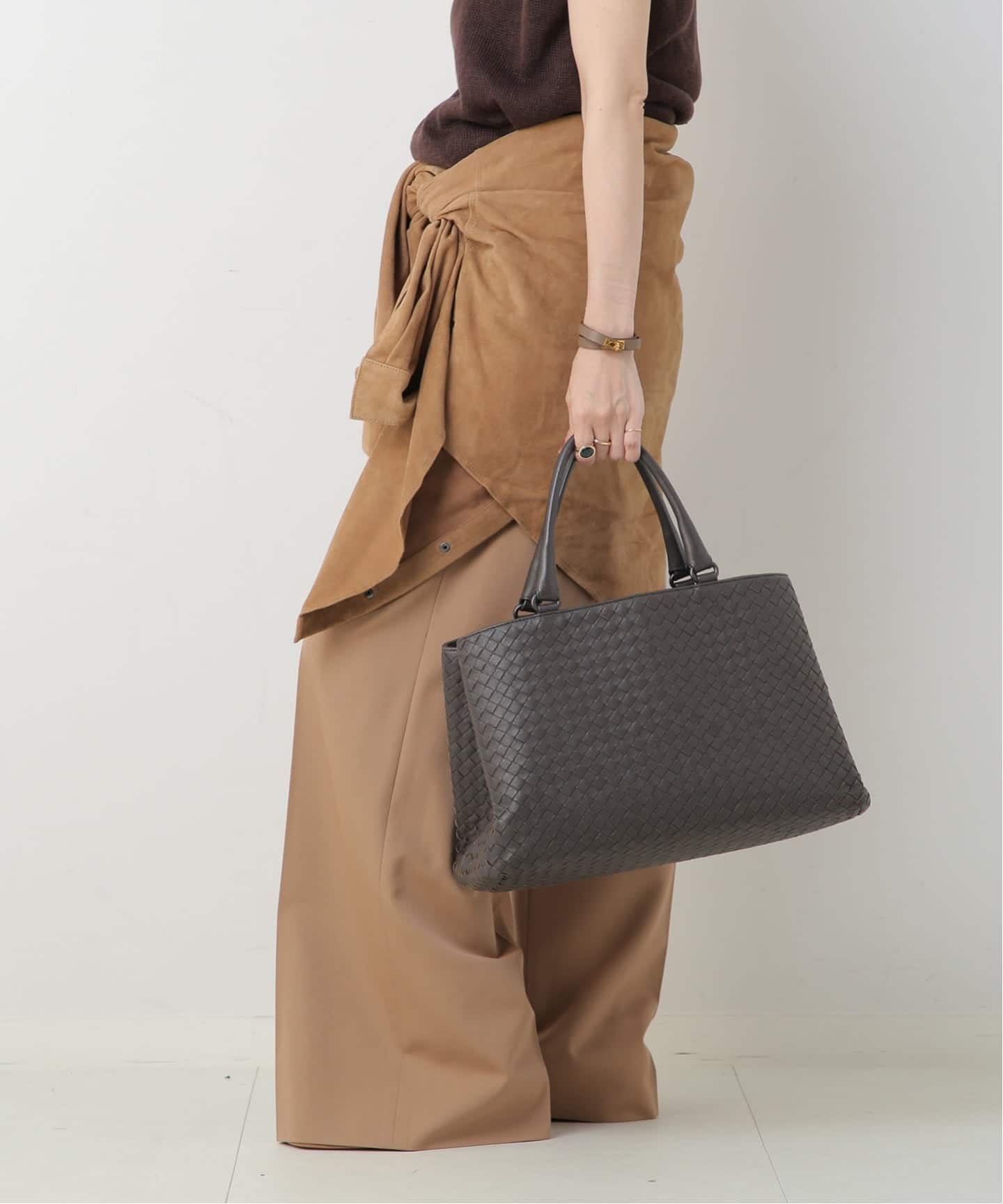 VINTAGE BOTTEGA VENETA/ボッテガ ヴェネタ】ハンドバッグ intrecciato