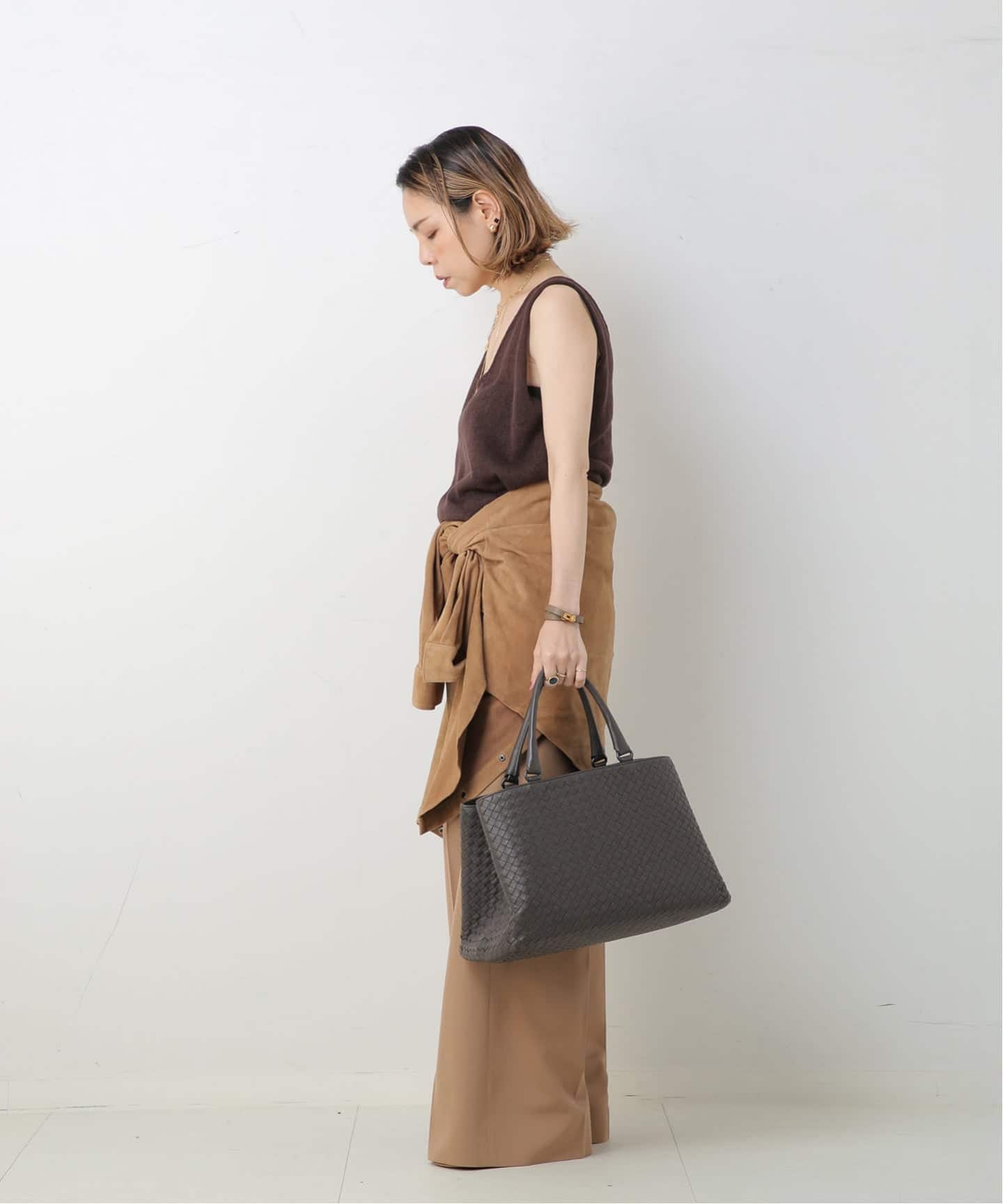 VINTAGE BOTTEGA VENETA/ボッテガ ヴェネタ】ハンドバッグ intrecciato