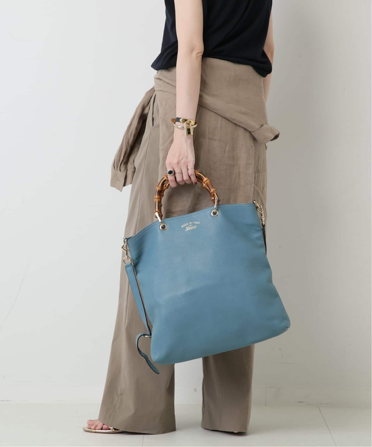 VINTAGE GUCCI/グッチ】Bamboo shopper 35 2way（トートバッグ