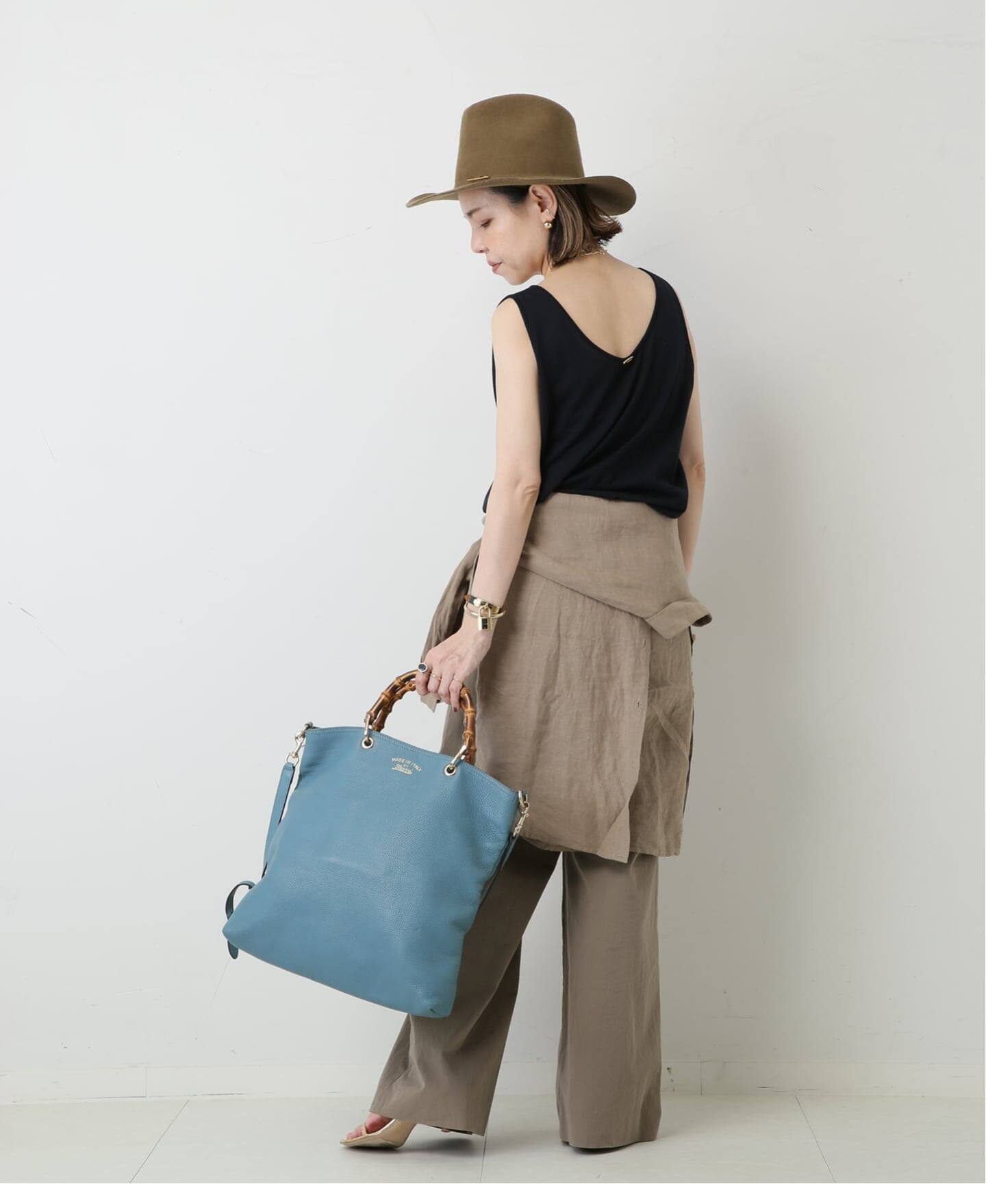 VINTAGE GUCCI/グッチ】Bamboo shopper 35 2way（トートバッグ