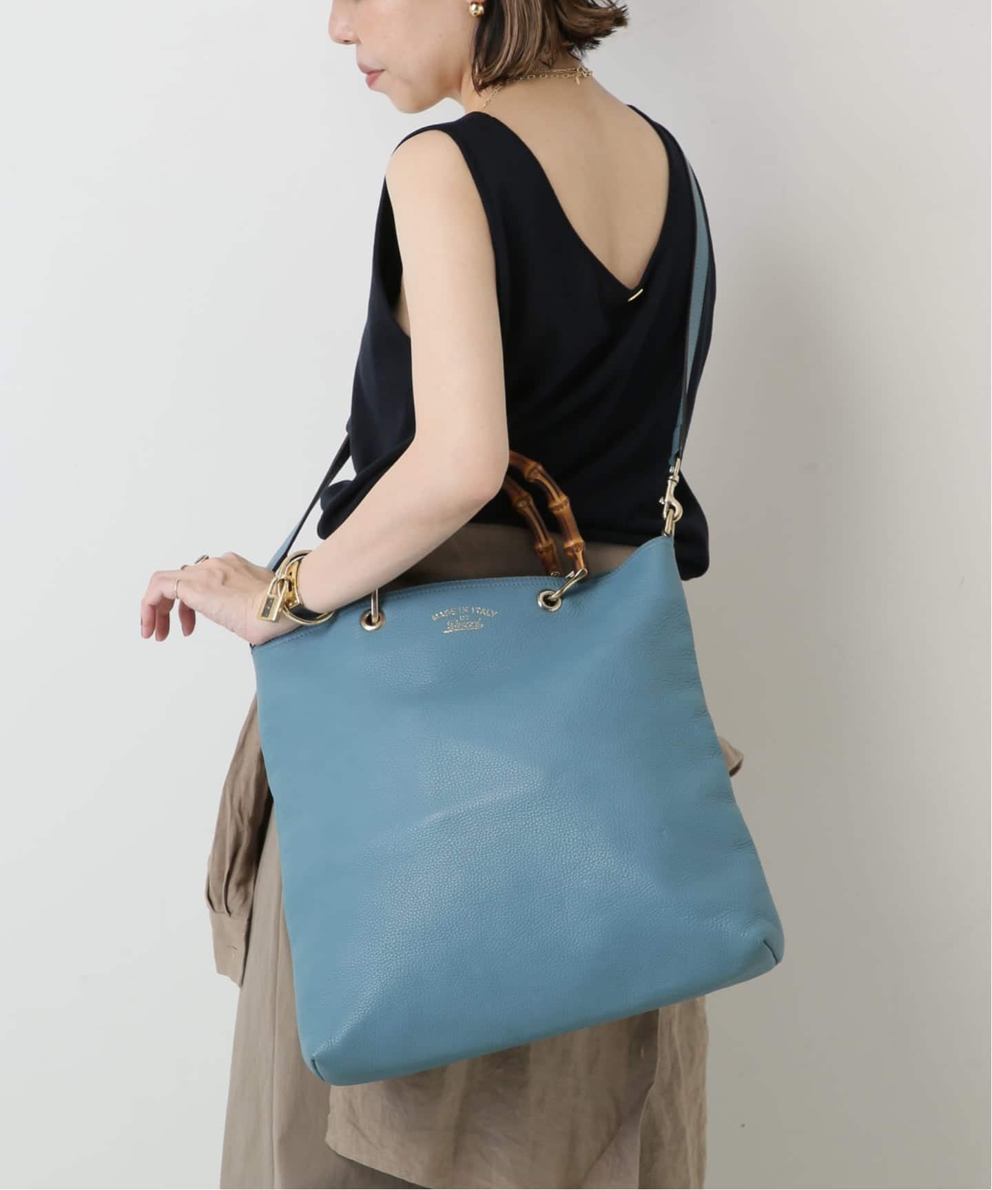 VINTAGE GUCCI/グッチ】Bamboo shopper 35 2way（トートバッグ