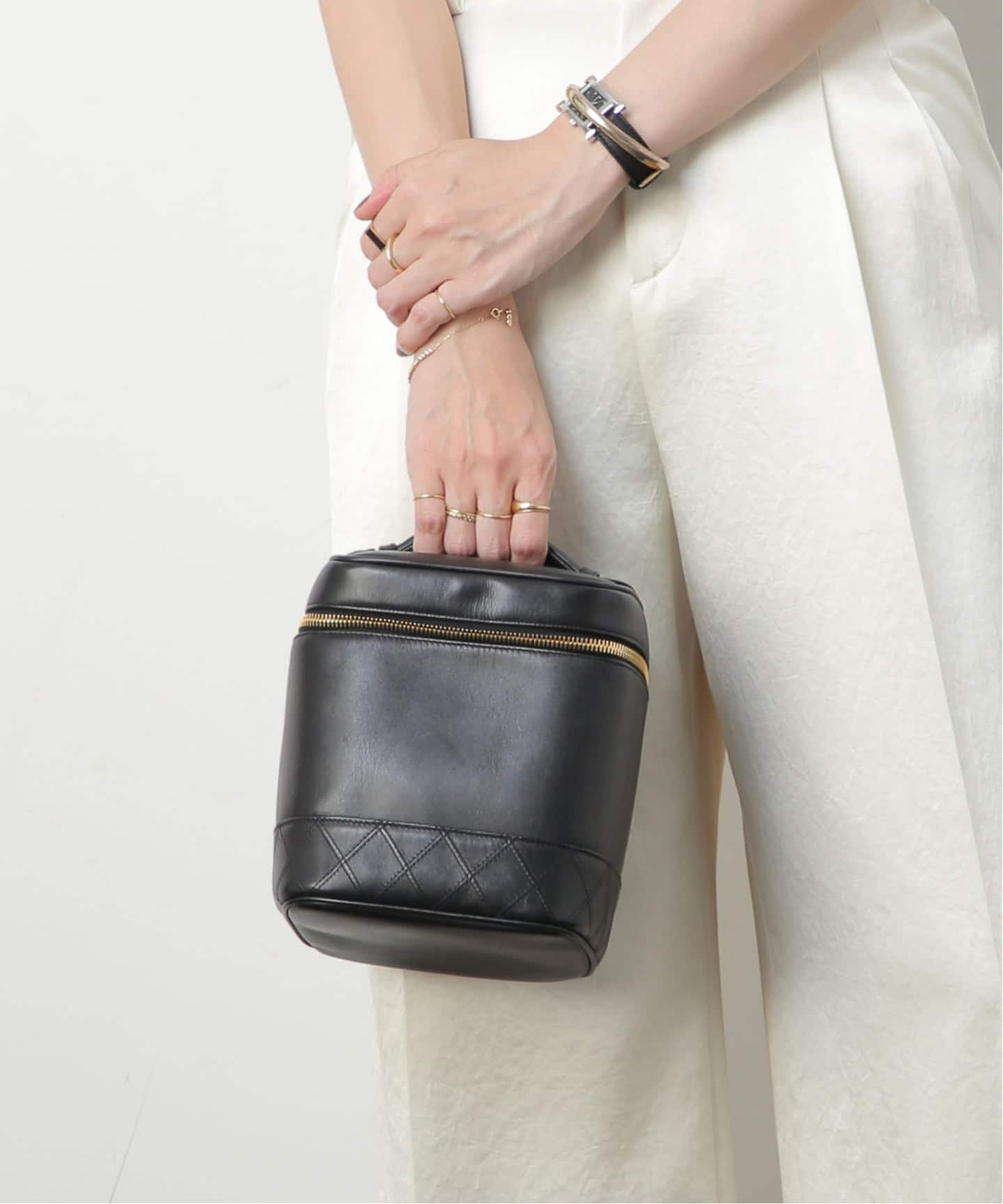 VINTAGE CHANEL/シャネル】バニティバッグ Bicolore（ハンドバッグ
