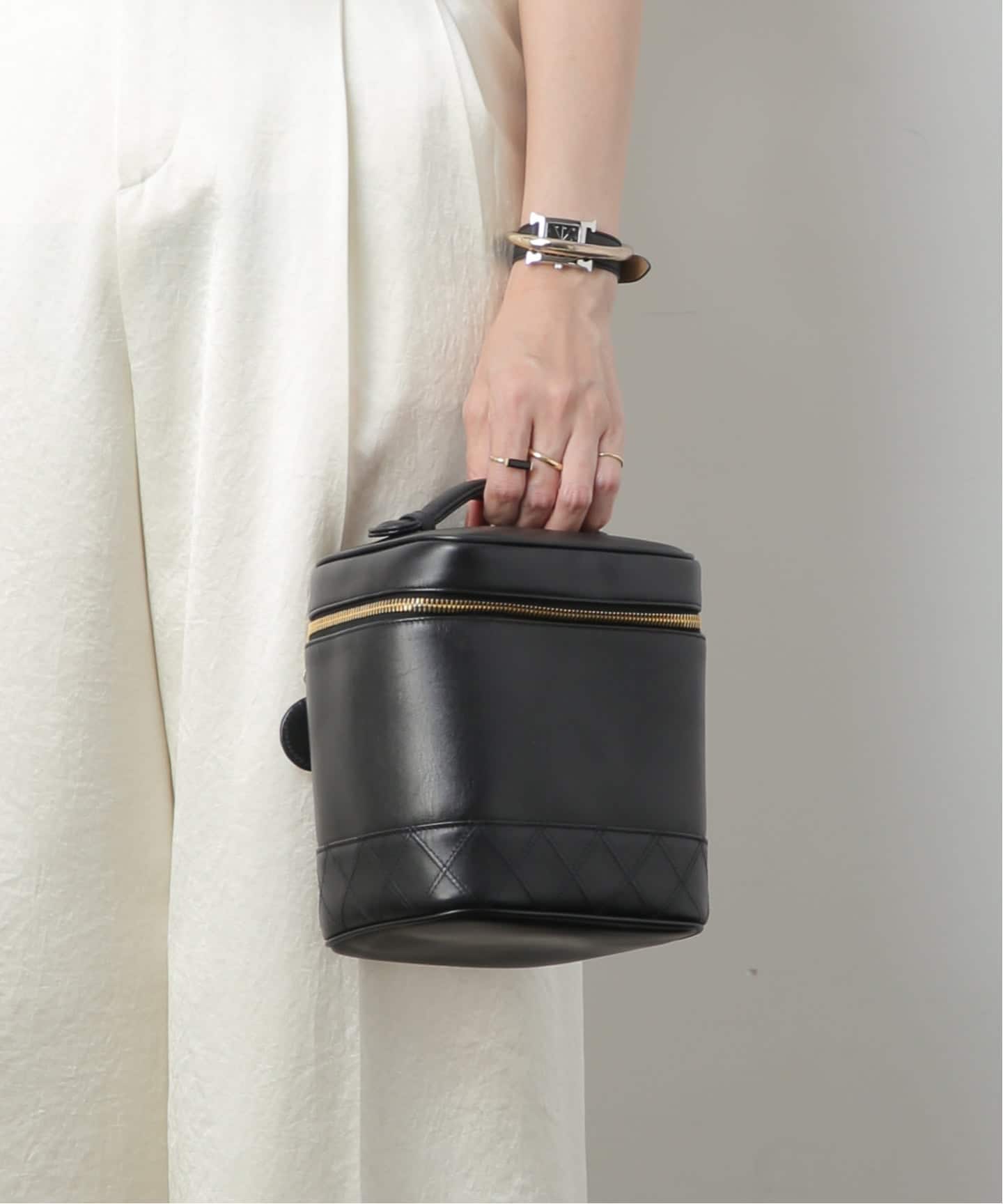 VINTAGE CHANEL/シャネル】バニティバッグ Bicolore（ハンドバッグ