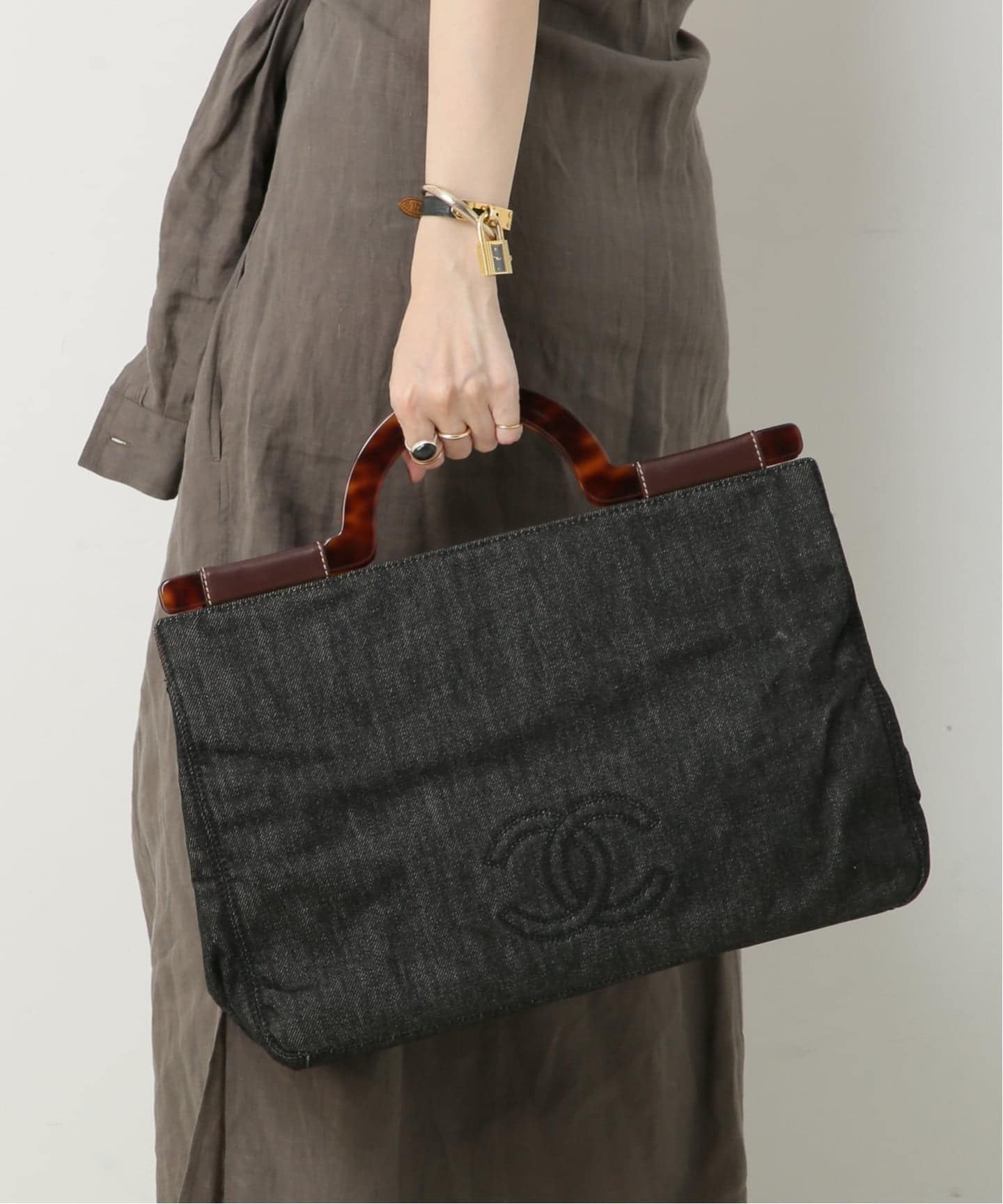 VINTAGE CHANEL/シャネル】トートバッグ denim（トートバッグ