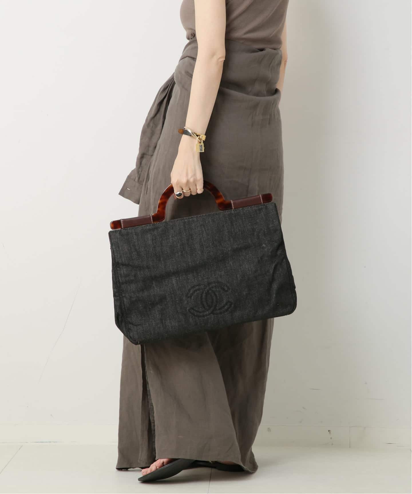VINTAGE CHANEL/シャネル】トートバッグ denim（トートバッグ