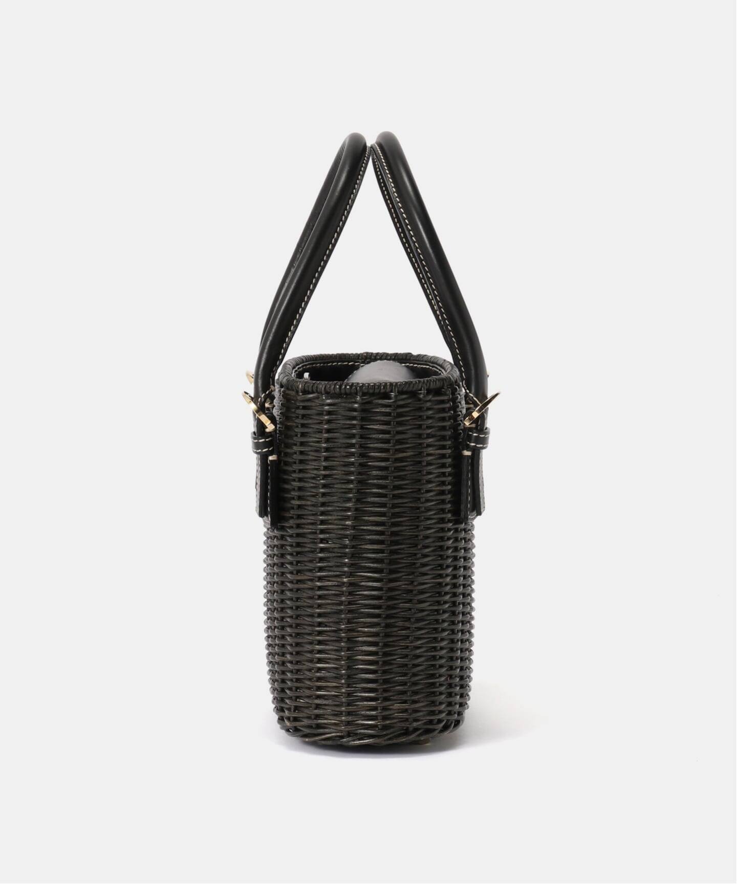 VINTAGE FERRAGAMO/フェラガモ】Gancini ハンドバッグ rattan