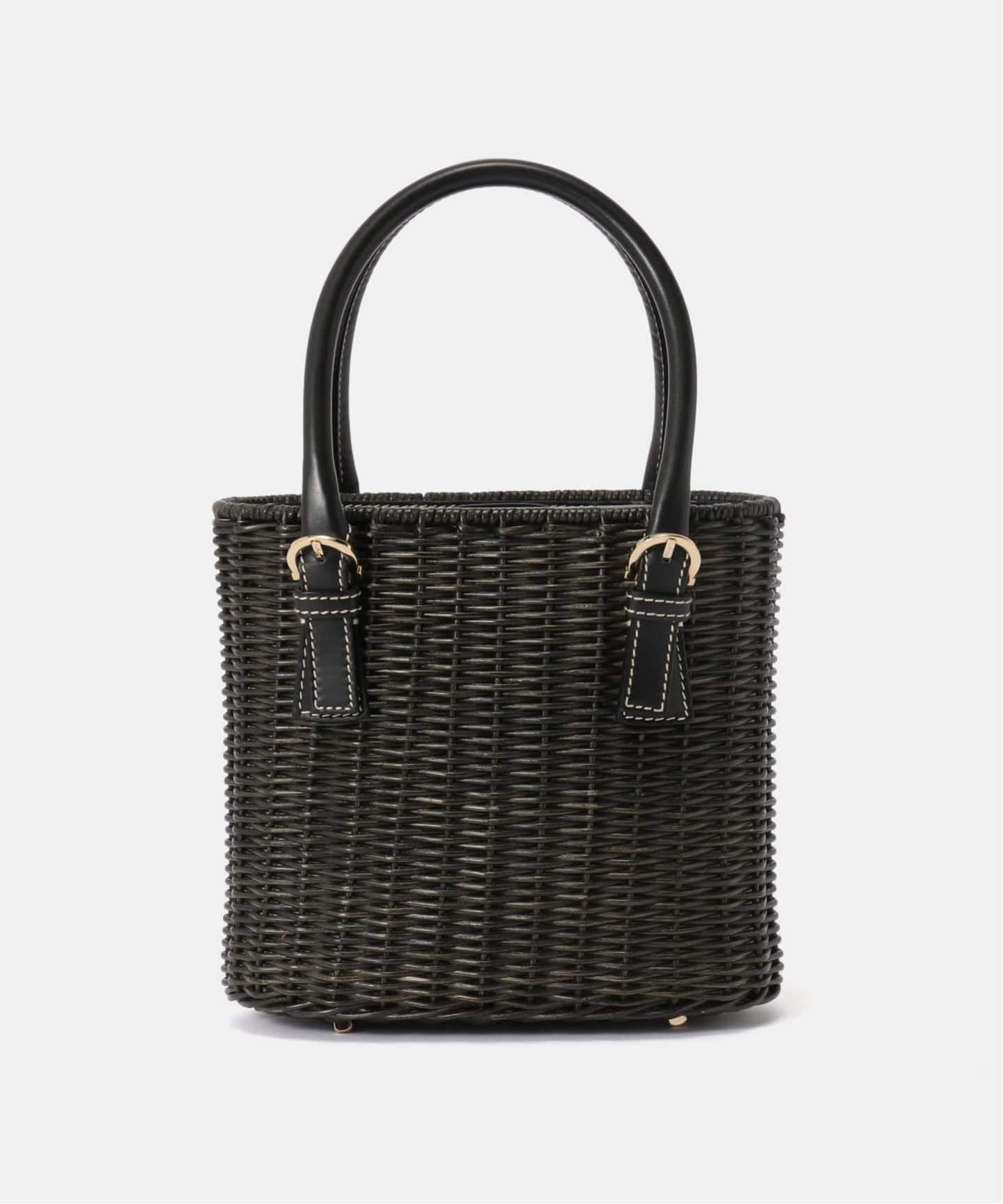 VINTAGE FERRAGAMO/フェラガモ】Gancini ハンドバッグ rattan