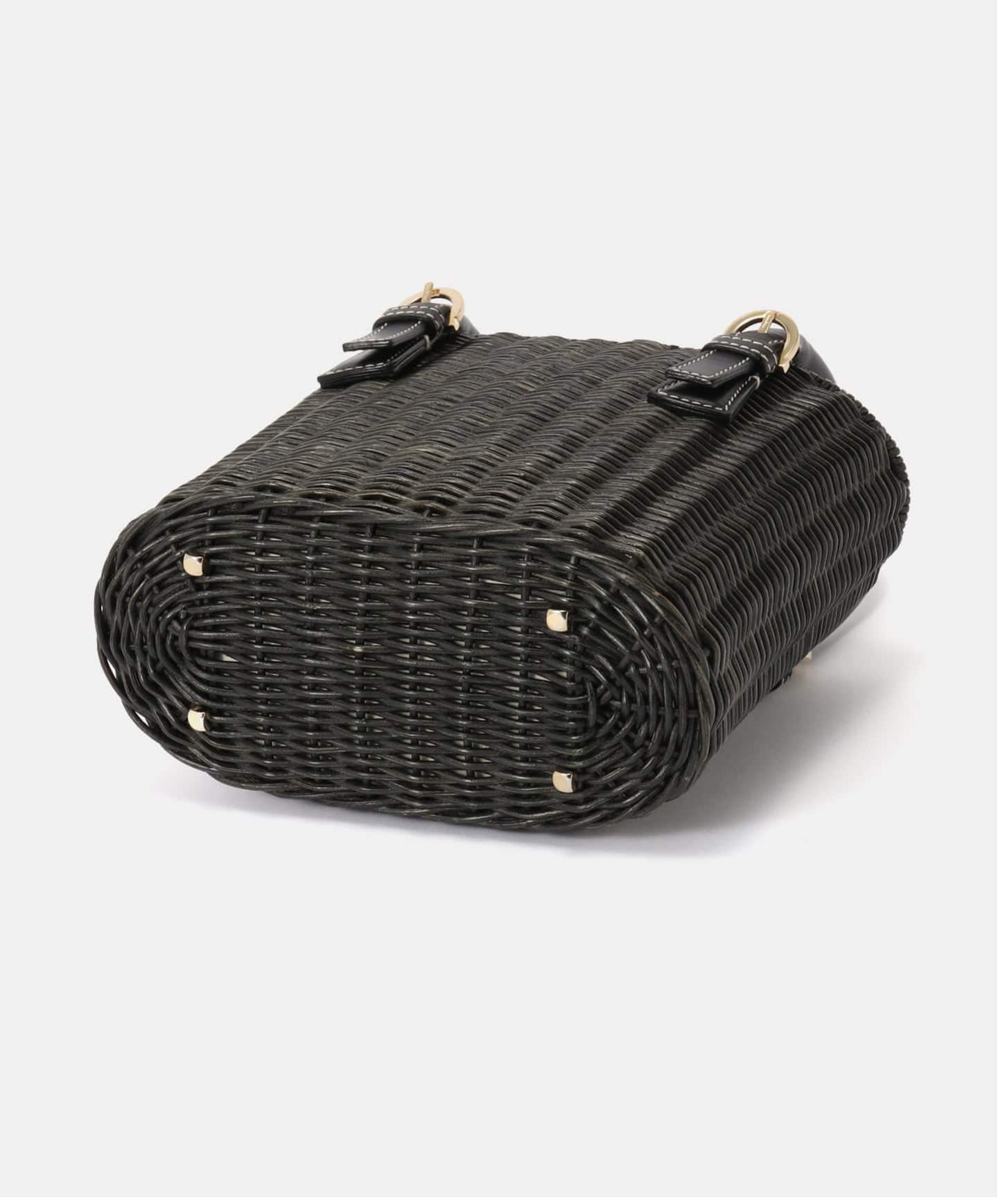 VINTAGE FERRAGAMO/フェラガモ】Gancini ハンドバッグ rattan
