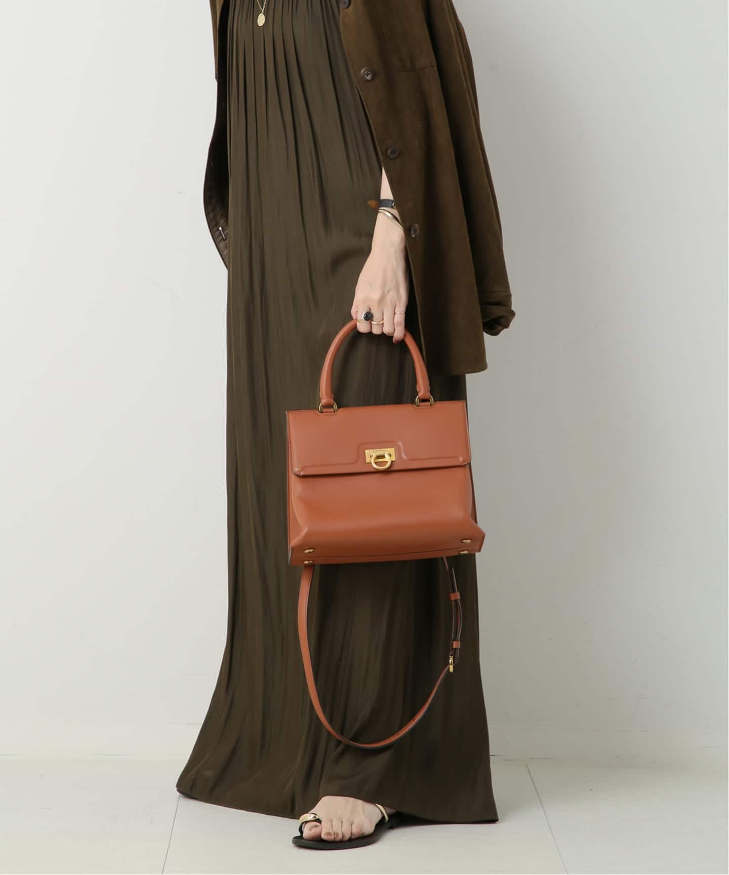 FERRAGAMO/フェラガモ】 Trifolio ハンドバッグ 2way（ハンドバッグ