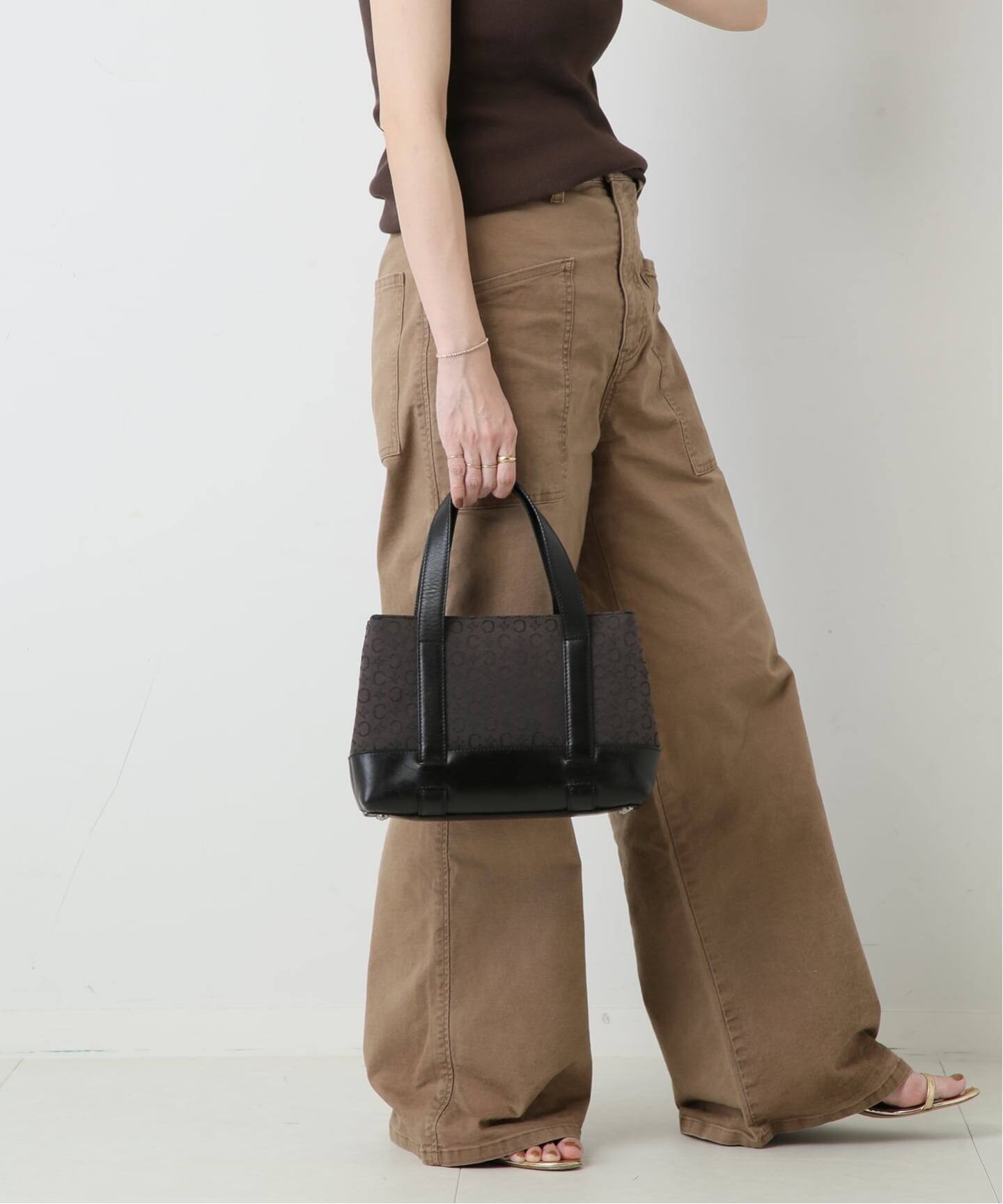 VINTAGE CELINE/セリーヌ】c macadam ハンドバッグ canvas 