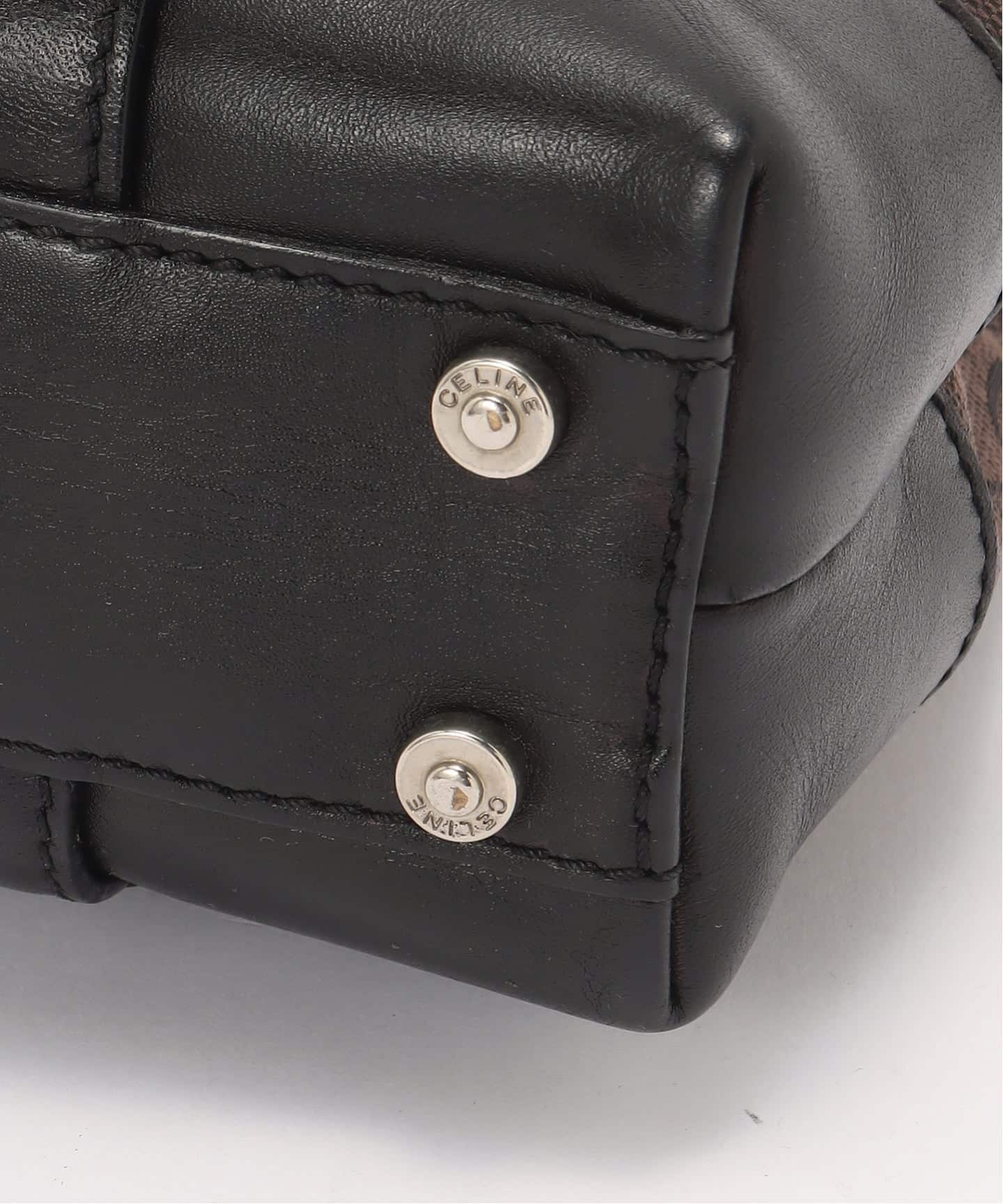 VINTAGE CELINE/セリーヌ】c macadam ハンドバッグ canvas