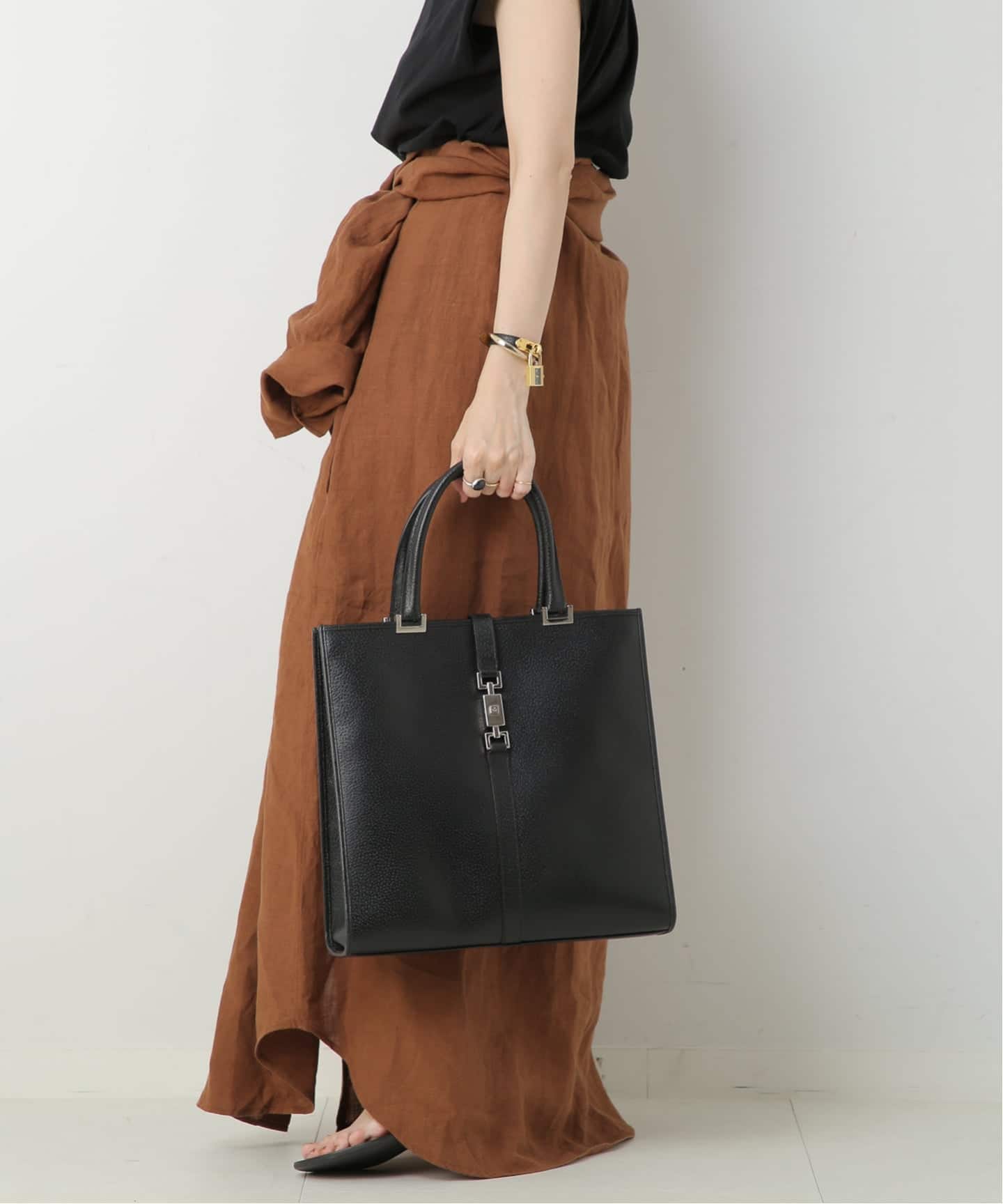 VINTAGE GUCCI/グッチ】Jackie ハンドバッグ（ハンドバッグ