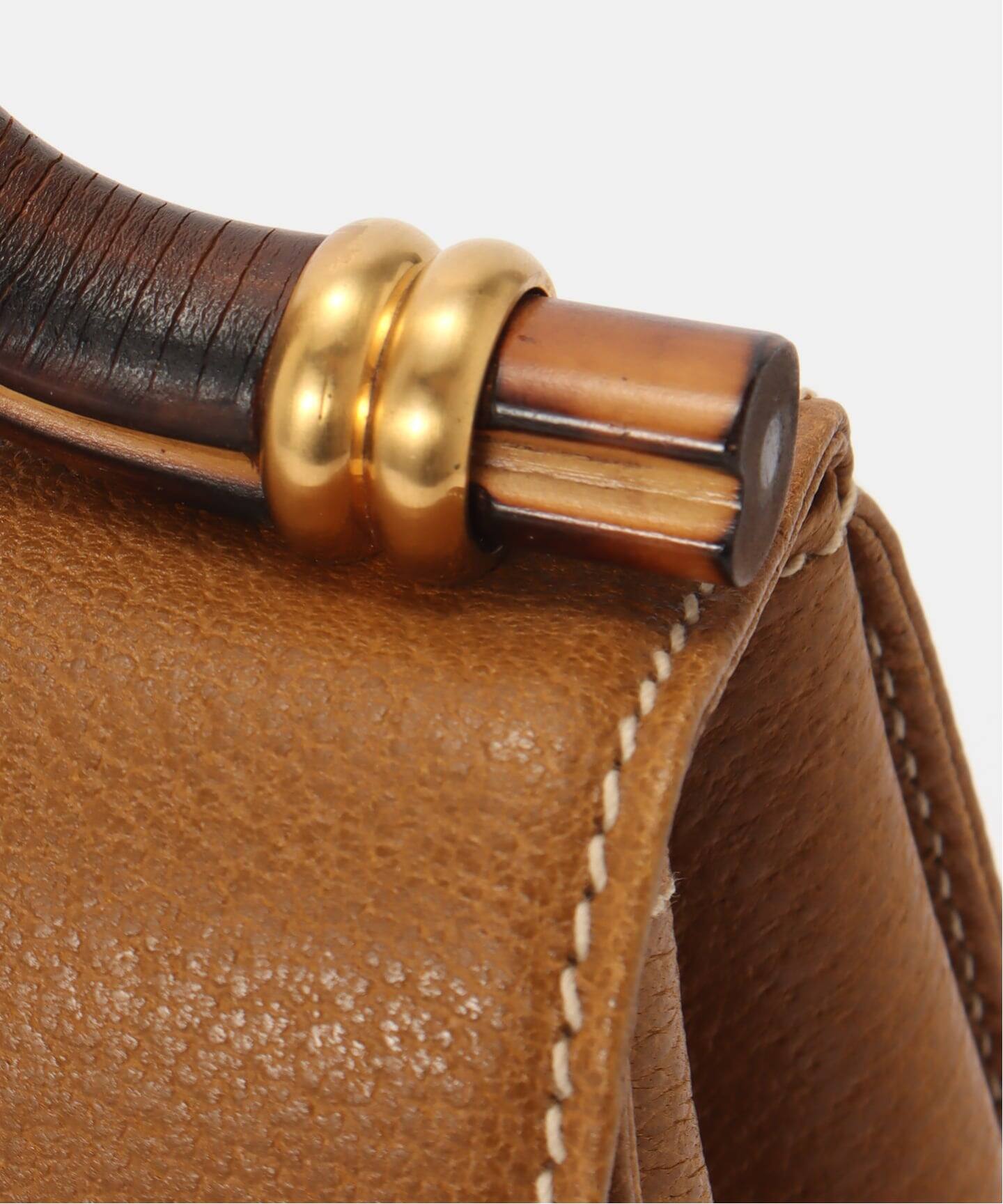 VINTAGE GUCCI/グッチ】Bamboo ハンドバッグ（ハンドバッグ