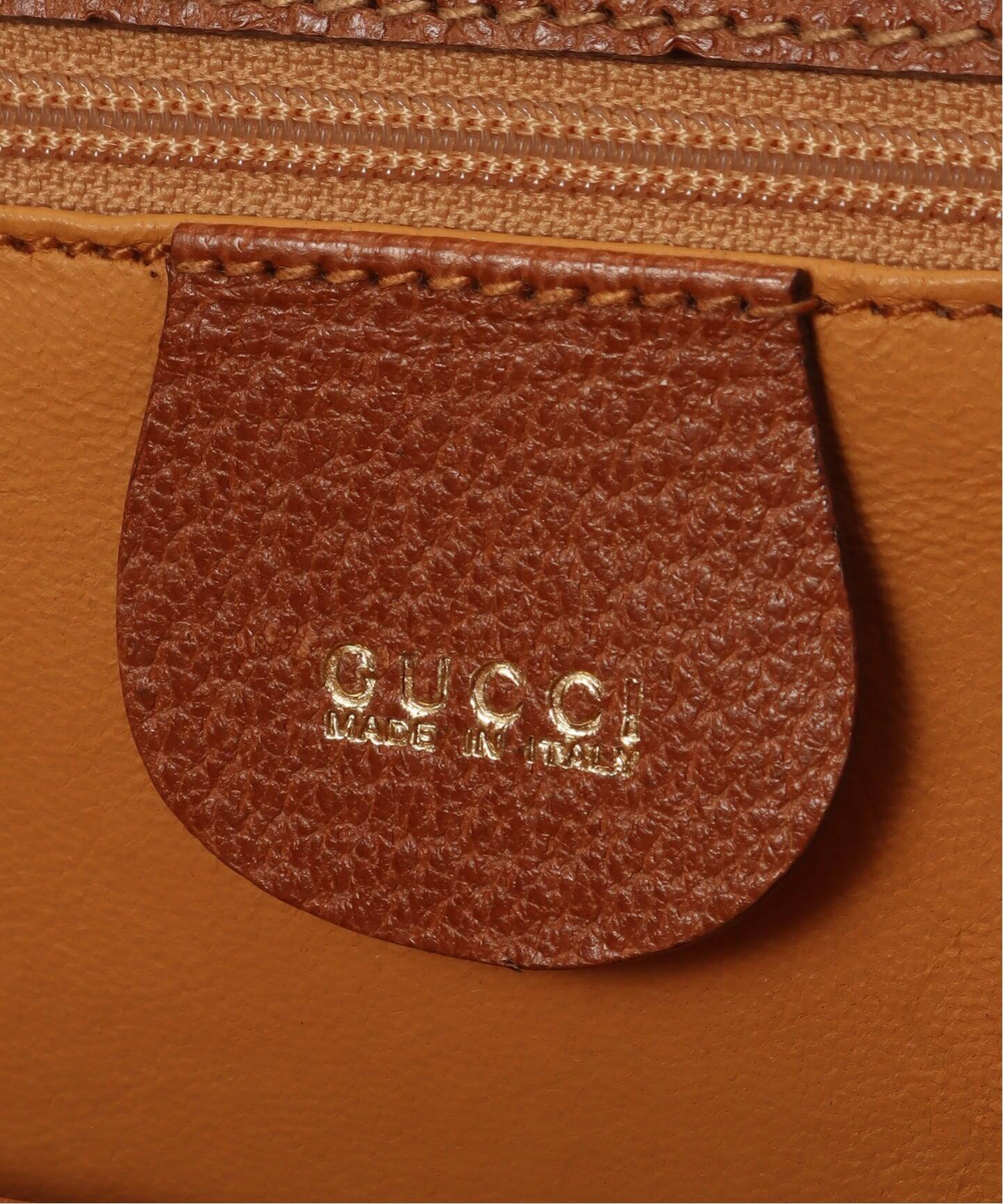GUCCI オールドグッチきのこの柄の鉢カバー VINTAGE GUCCI/グッチ】Bamboo classic 30（ハンドバッグ