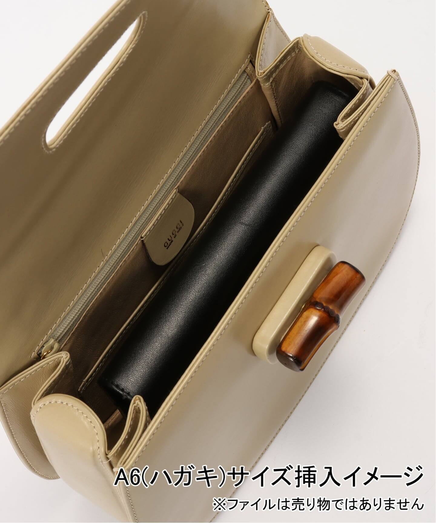 VINTAGE GUCCI/グッチ】Bamboo classic 30 2way（ハンドバッグ