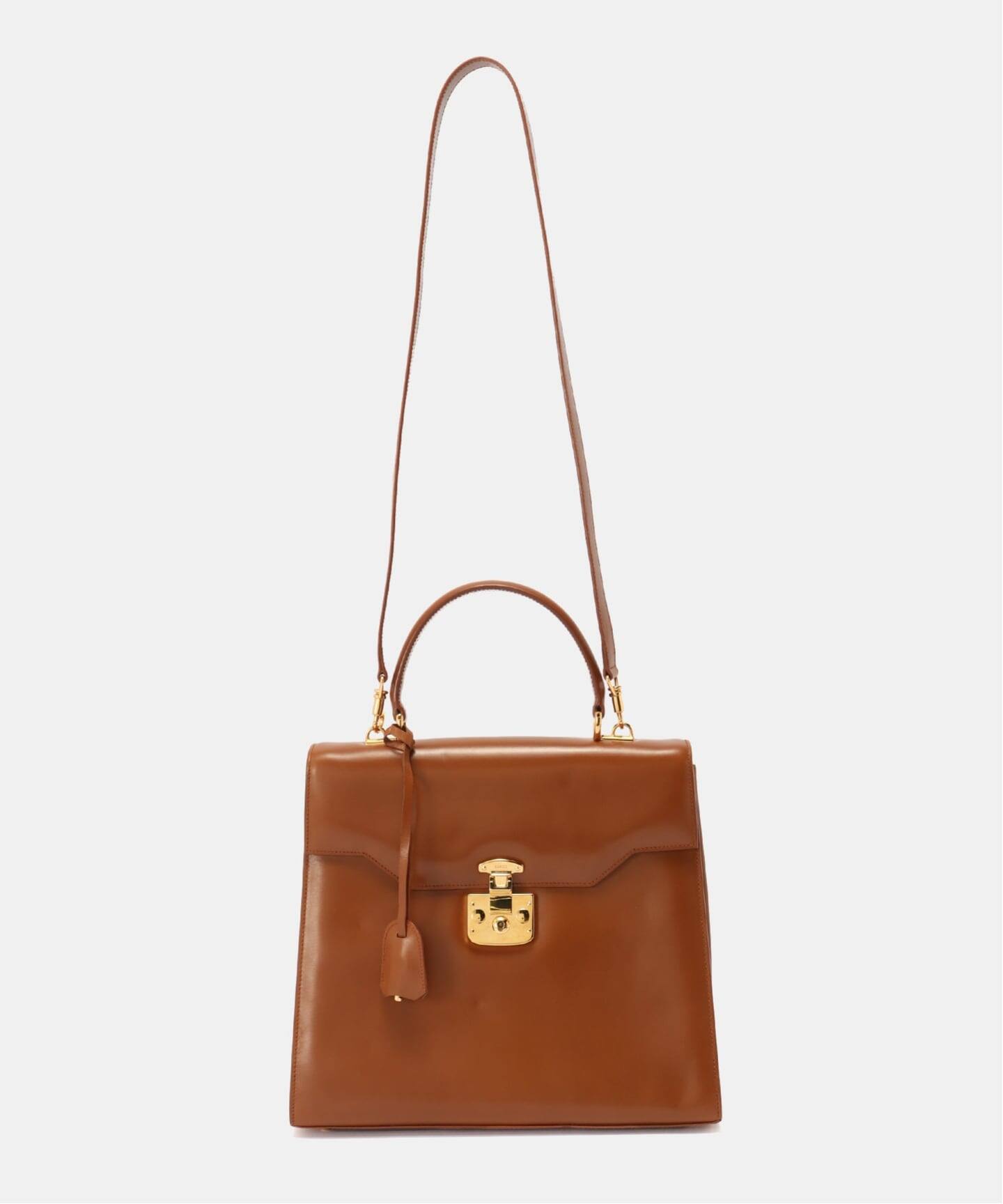 VINTAGE GUCCI/グッチ】Lady lock ハンドバッグ 2way（ハンドバッグ