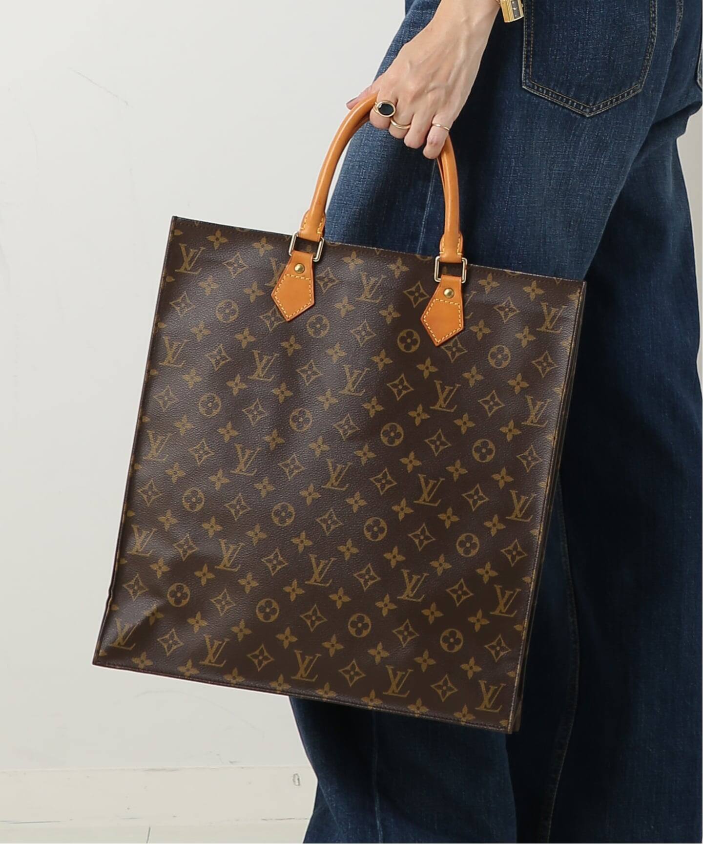 VINTAGE LOUIS VUITTON/ルイ ヴィトン】Sac plat（ハンドバッグ 