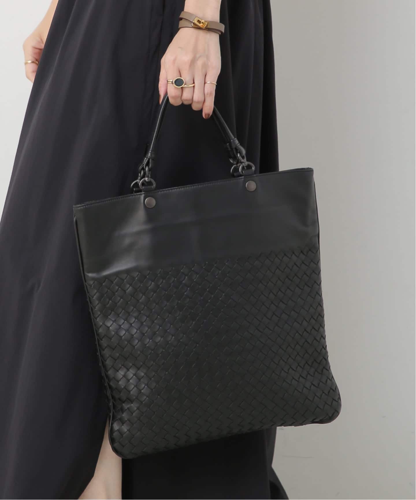 VINTAGE BOTTEGA VENETA/ボッテガ ヴェネタ】ハンドバッグ intrecciato
