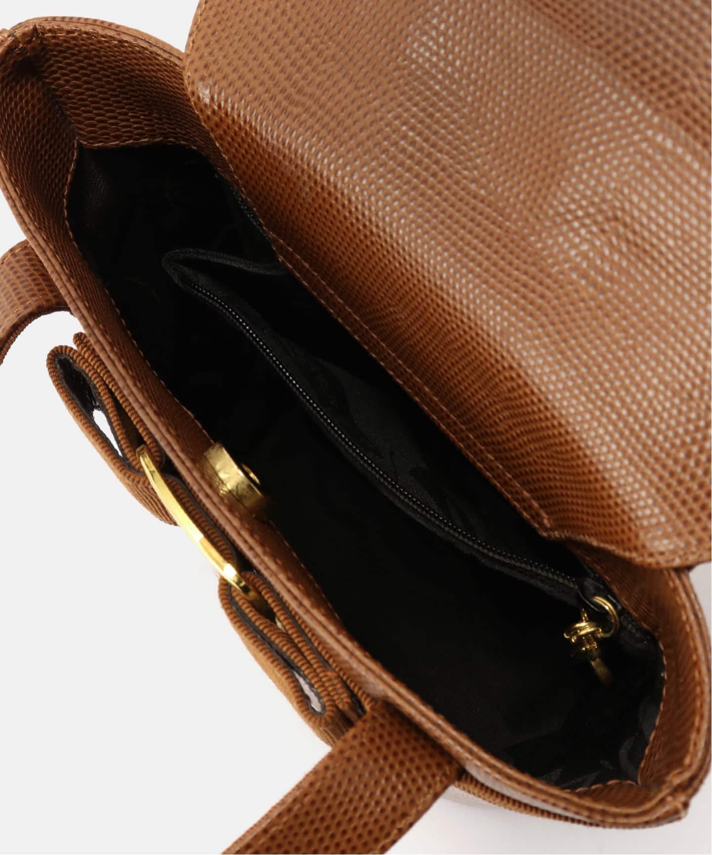 VINTAGE FERRAGAMO/フェラガモ】バケットハンドバッグ vara lizard