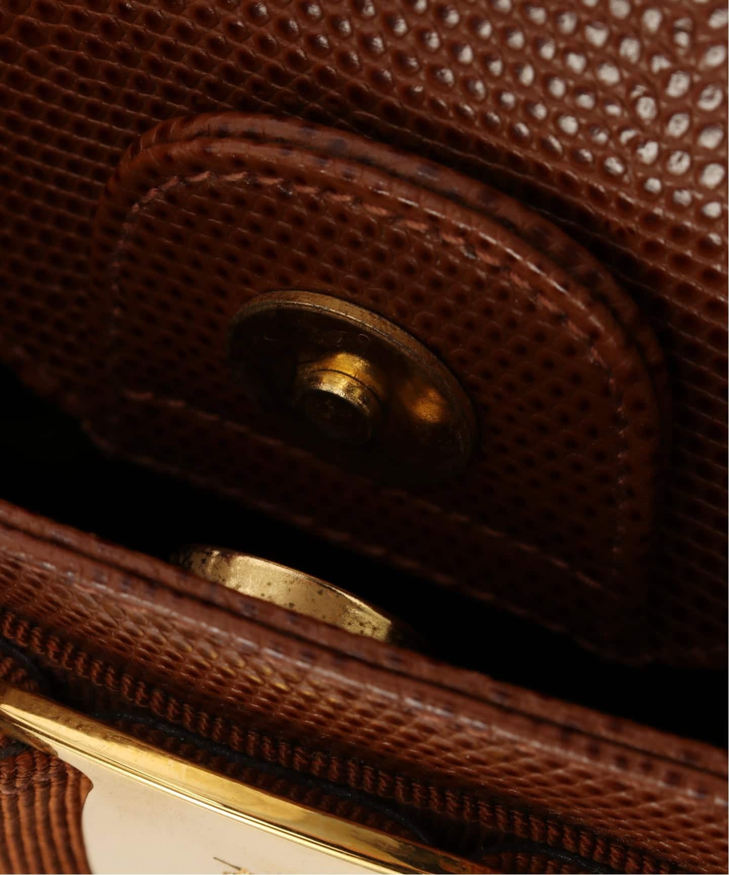 VINTAGE FERRAGAMO/フェラガモ】バケットハンドバッグ vara lizard