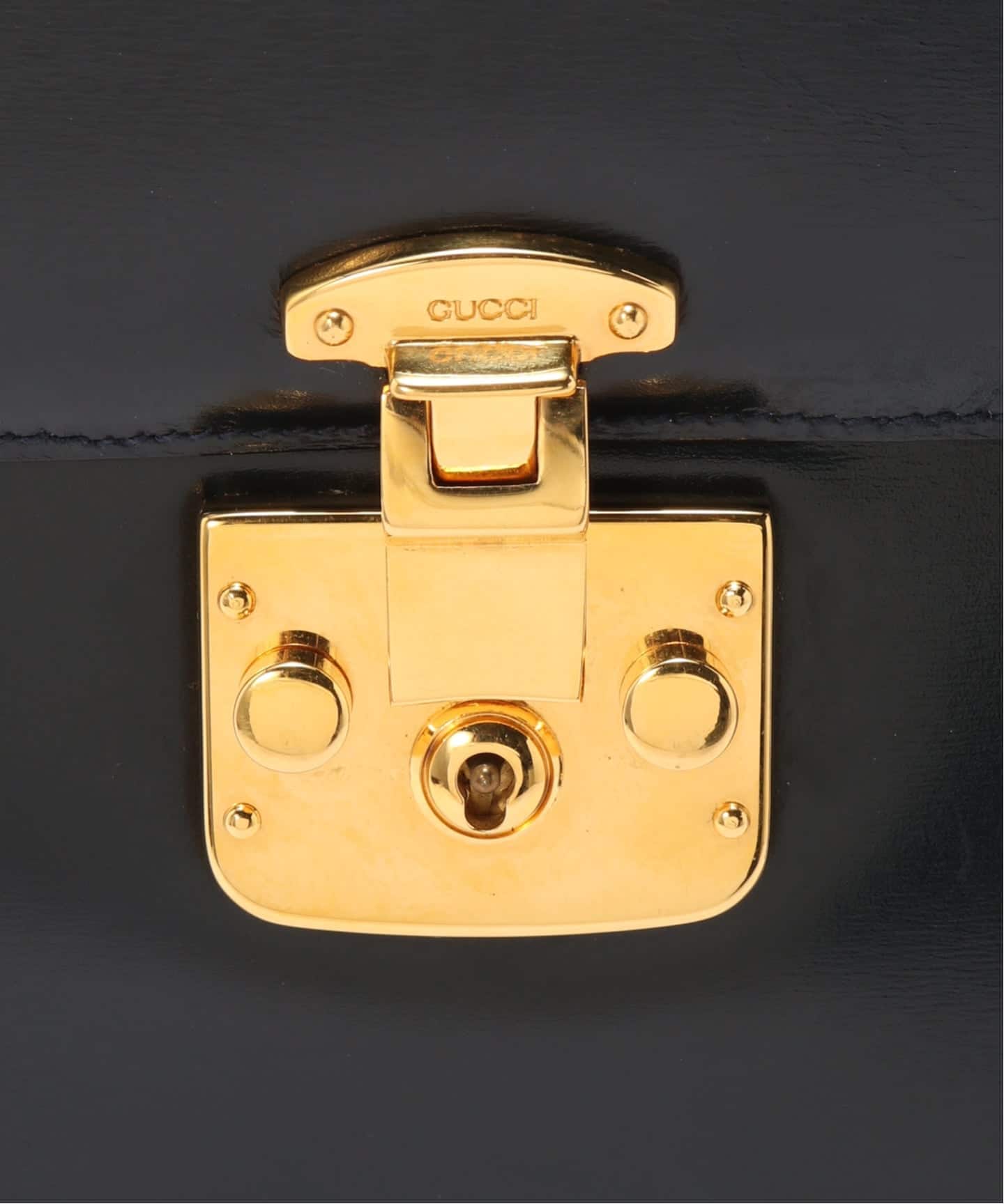 GUCCI オールドグッチ　金属製ロック オリジナルボックス付き VINTAGE GUCCI/グッチ】Lady lock ハンドバッグ 2way（ハンドバッグ