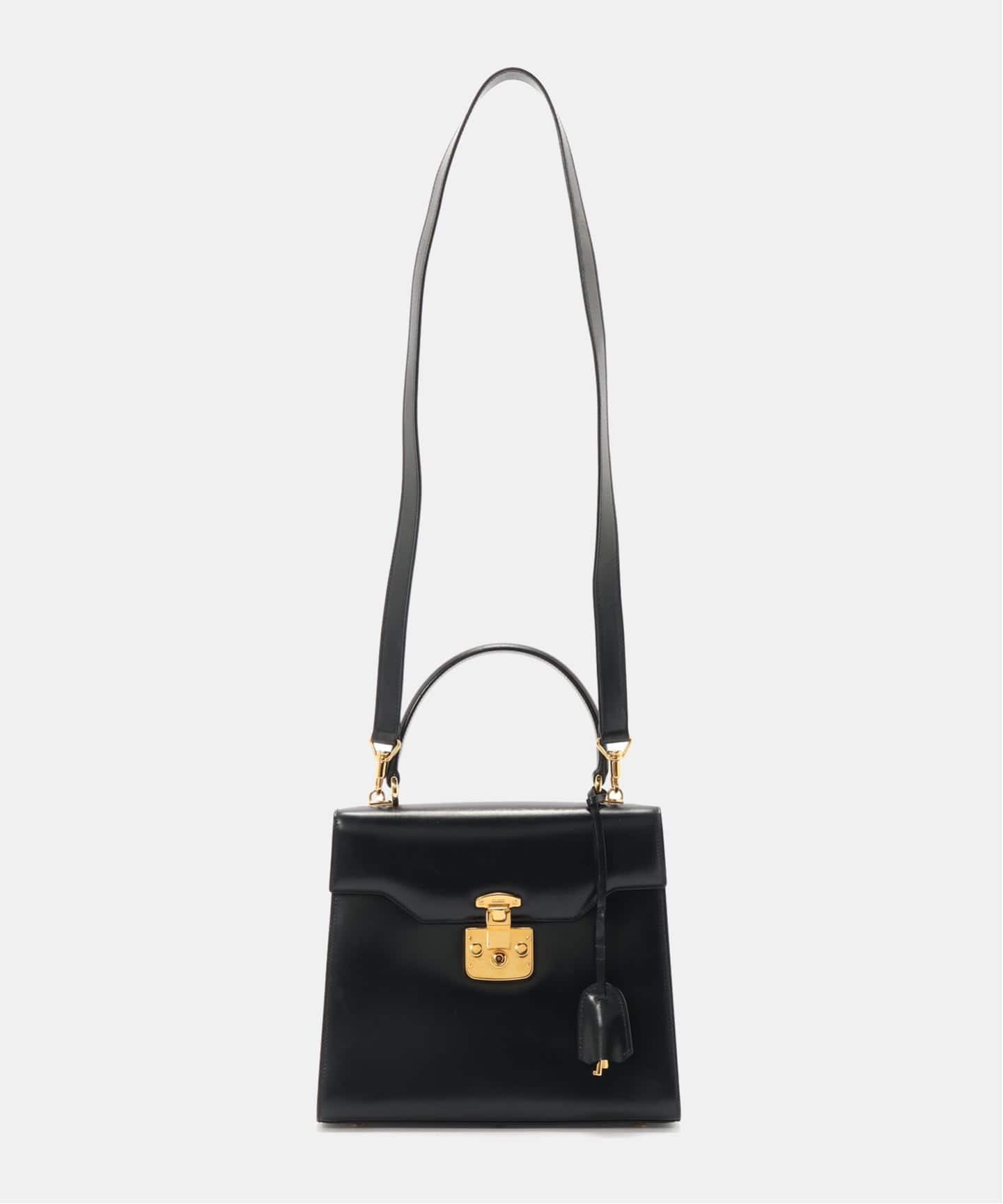 VINTAGE GUCCI/グッチ】Lady lock ハンドバッグ 2way（ハンドバッグ