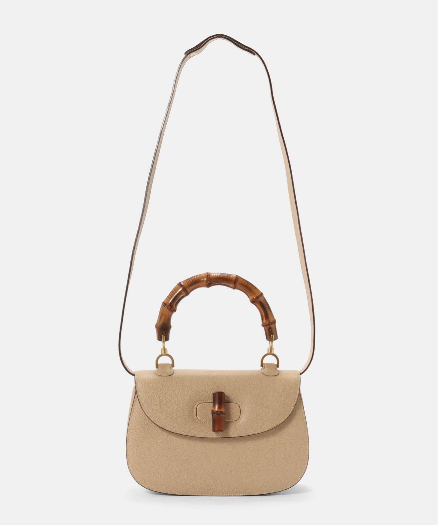 VINTAGE GUCCI/グッチ】Bamboo classic 30 2way（ハンドバッグ