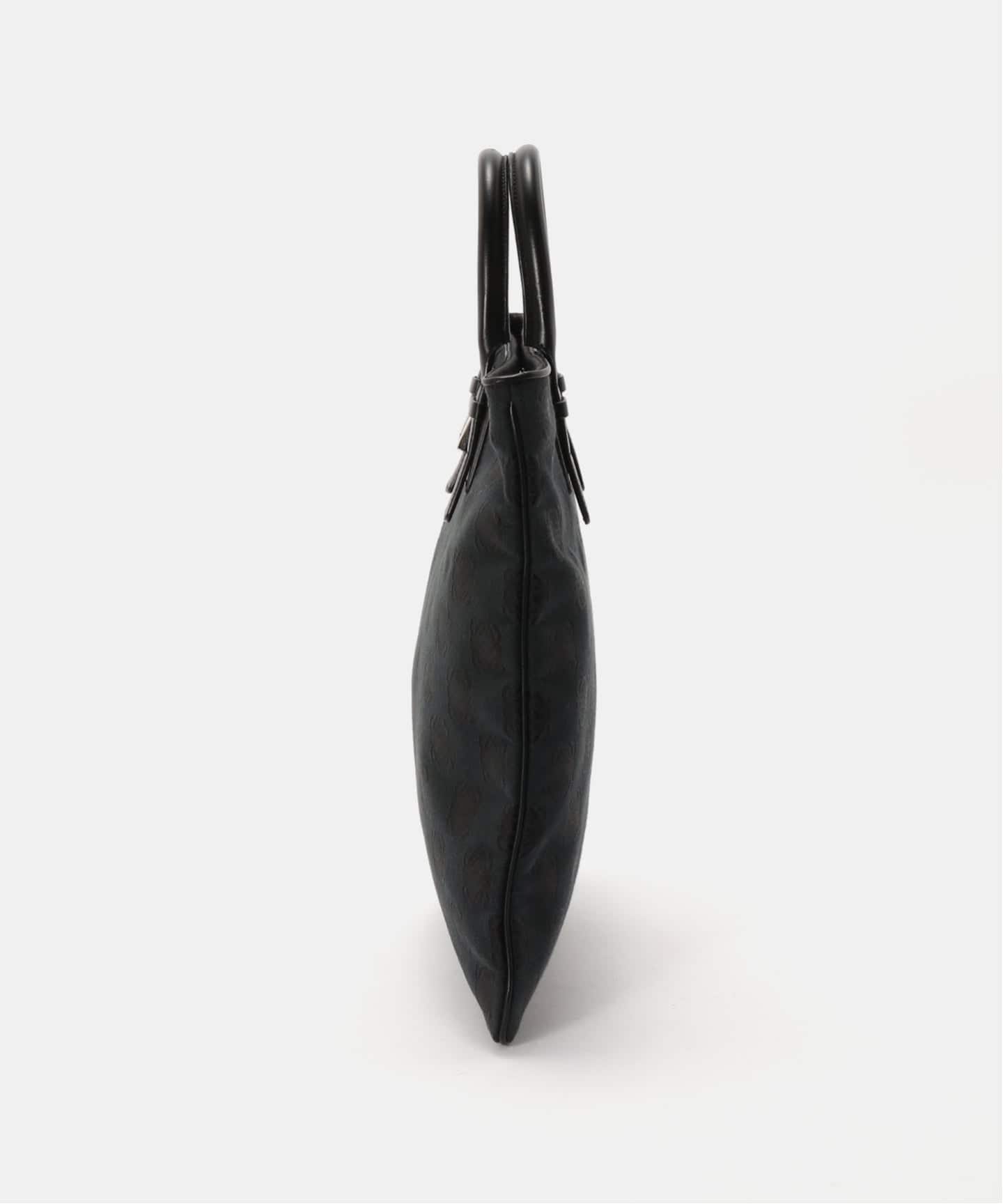 LOEWE ロエベ　ロゴ型押し　レザー　ハンドバッグ　ヴィンテージ　黒 VINTAGE LOEWE/ロエベ】ハンドバッグ monogram（ハンドバッグ