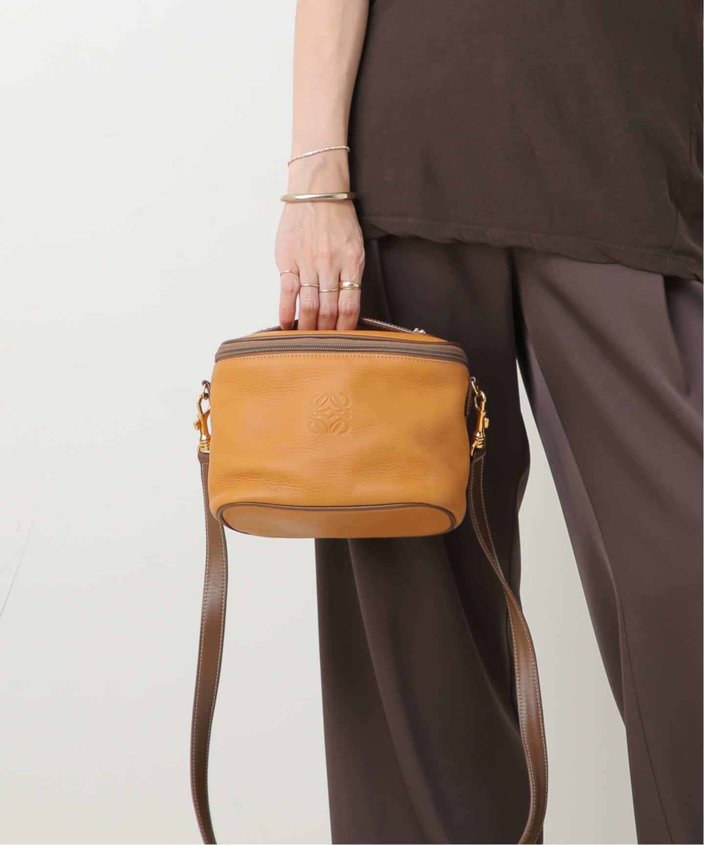 VINTAGE LOEWE/ロエベ】バニティバッグ 2way anagram（ハンドバッグ
