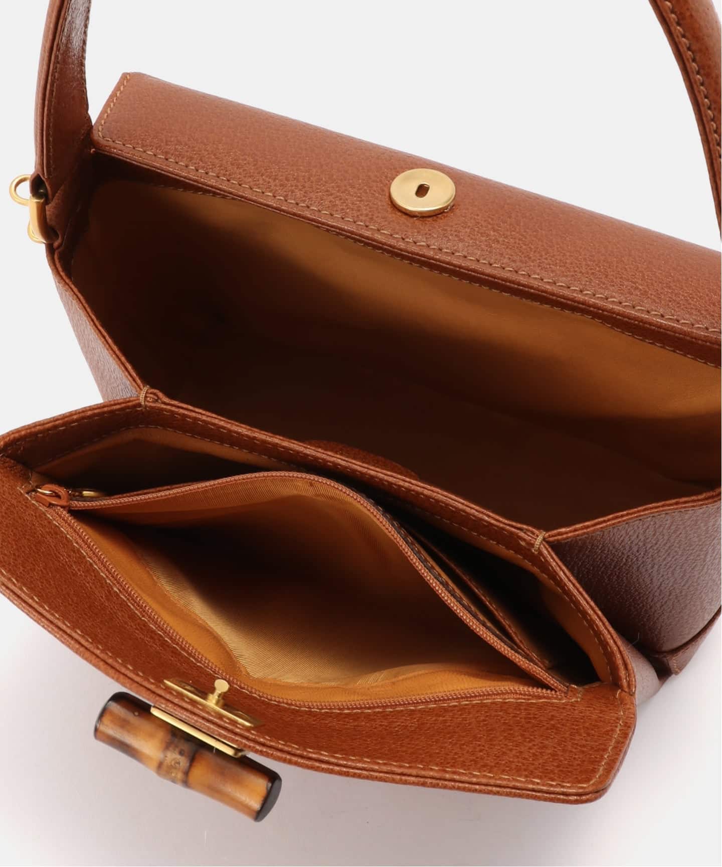 VINTAGE GUCCI/グッチ】Bamboo ハンドバッグ 2way（ハンドバッグ