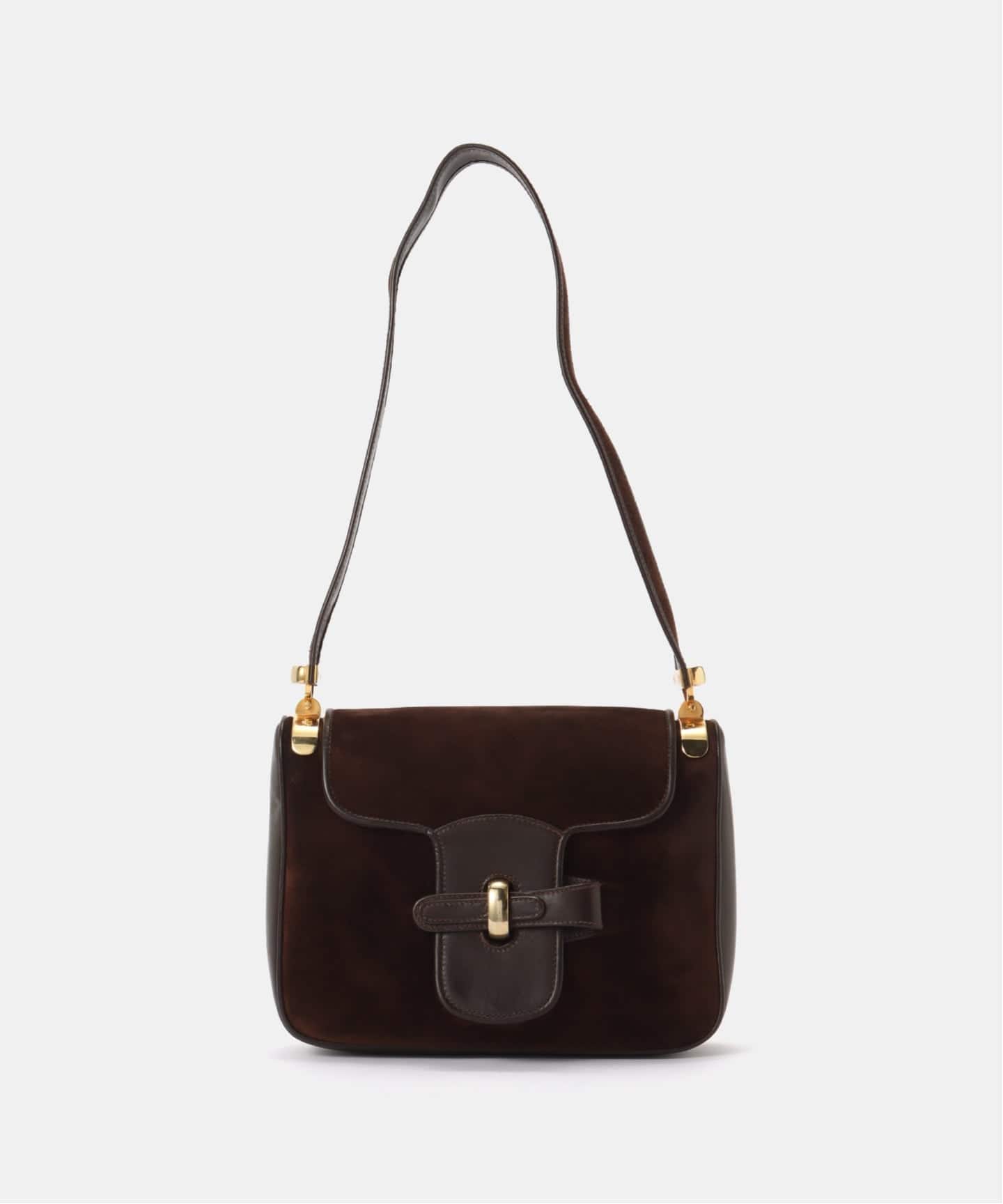 VINTAGE GUCCI/グッチ】ショルダーバッグ suede（ショルダーバッグ