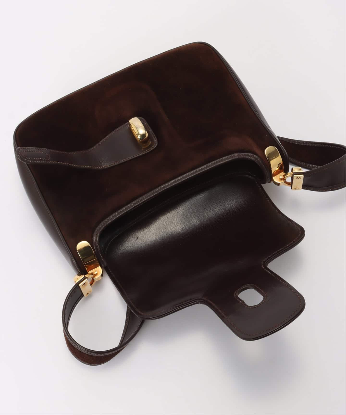 GUCCI グッチ スエード ショルダーバッグ ブラック ヴィンテージ VINTAGE GUCCI/グッチ】ショルダーバッグ suede（ショルダーバッグ
