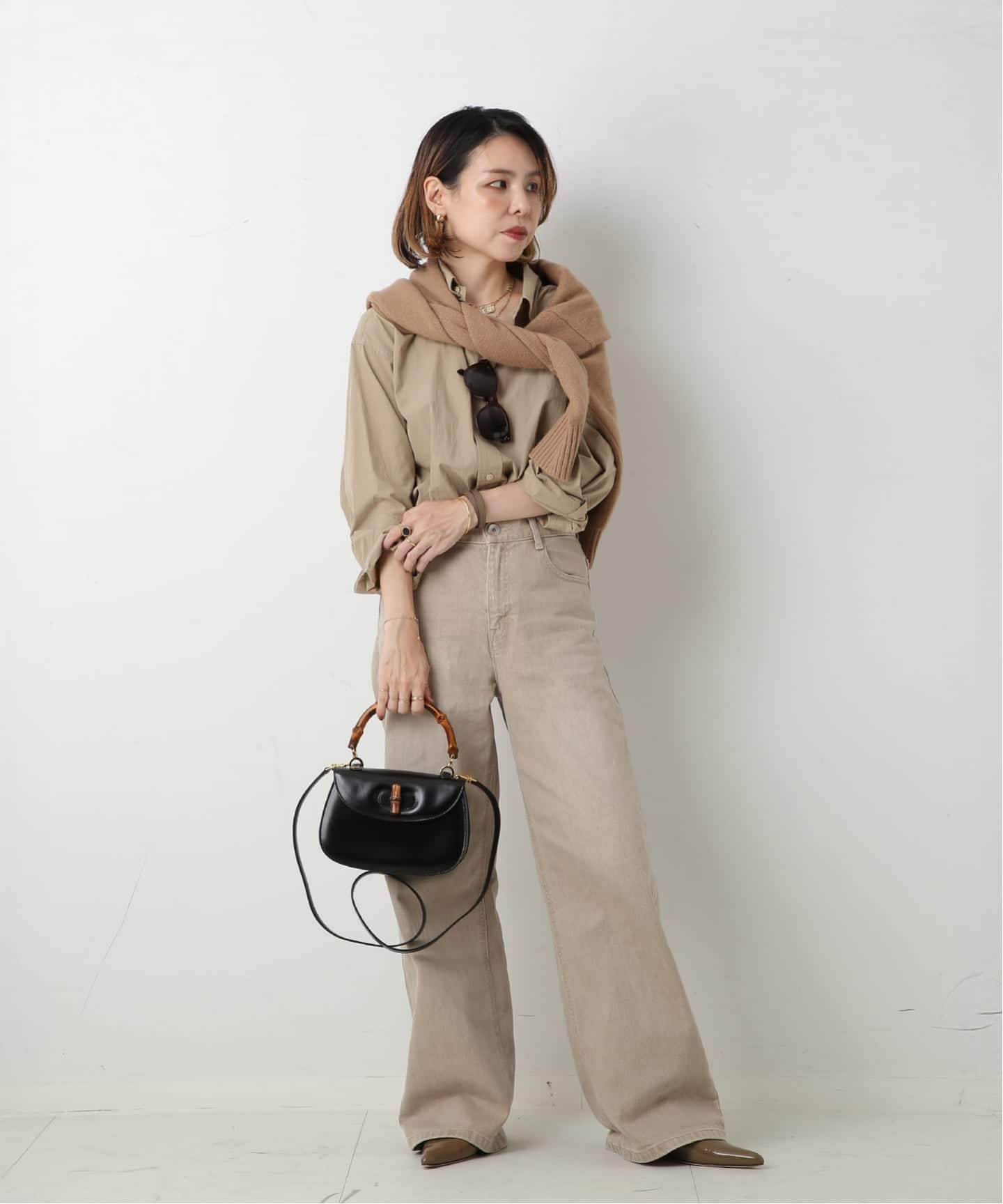 VINTAGE GUCCI/グッチ】Bamboo classic 2way（ハンドバッグ