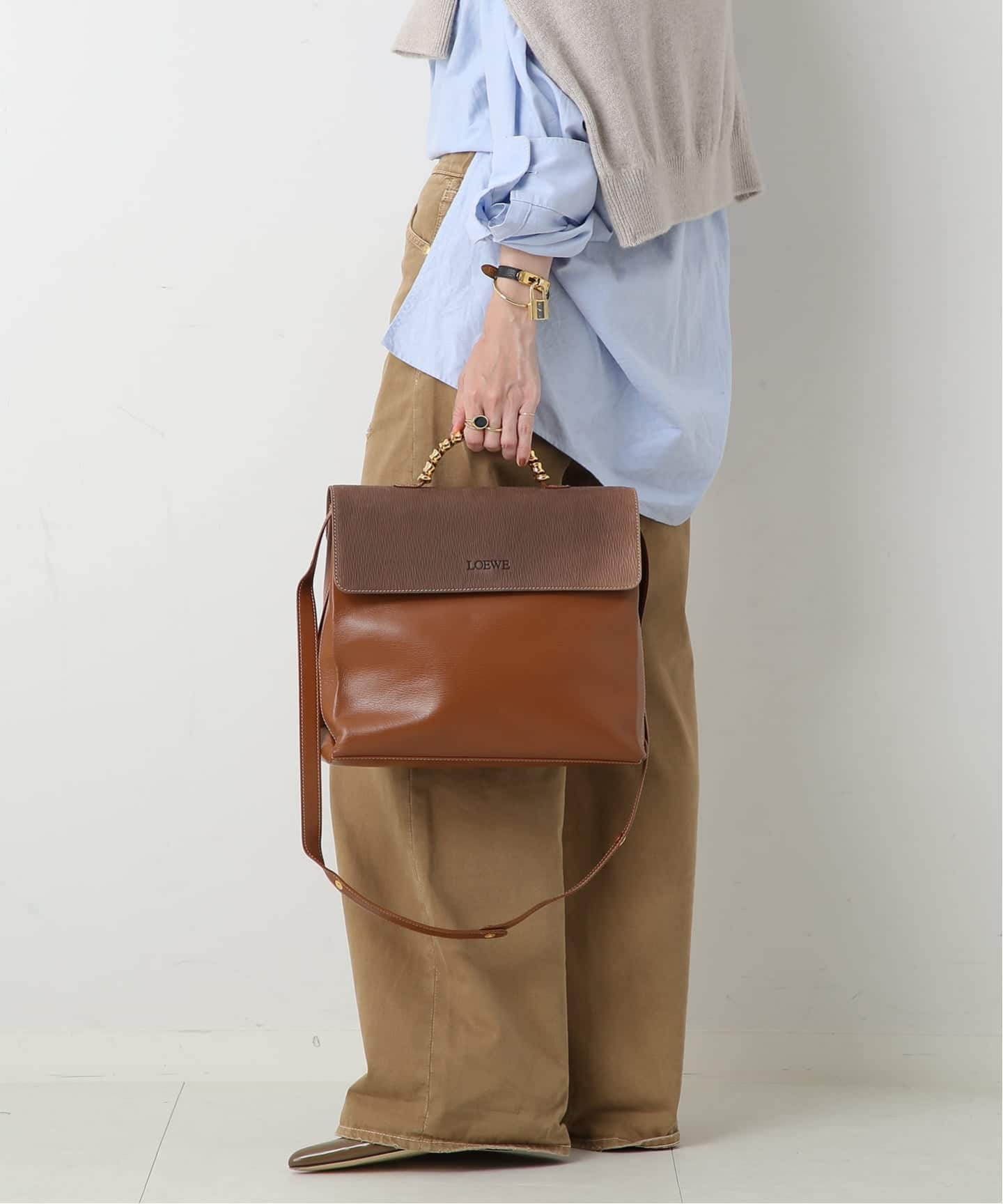 VINTAGE LOEWE/ロエベ】 Velasquez ハンドバッグ 2way（ハンドバッグ