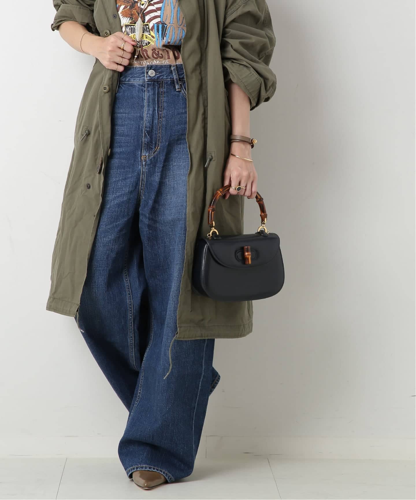 希少✨GUCCI バンブー ハンドバッグ 2way ショルダー ヴィンテージ VINTAGE GUCCI/グッチ】Bamboo classic 20 2way（ハンドバッグ