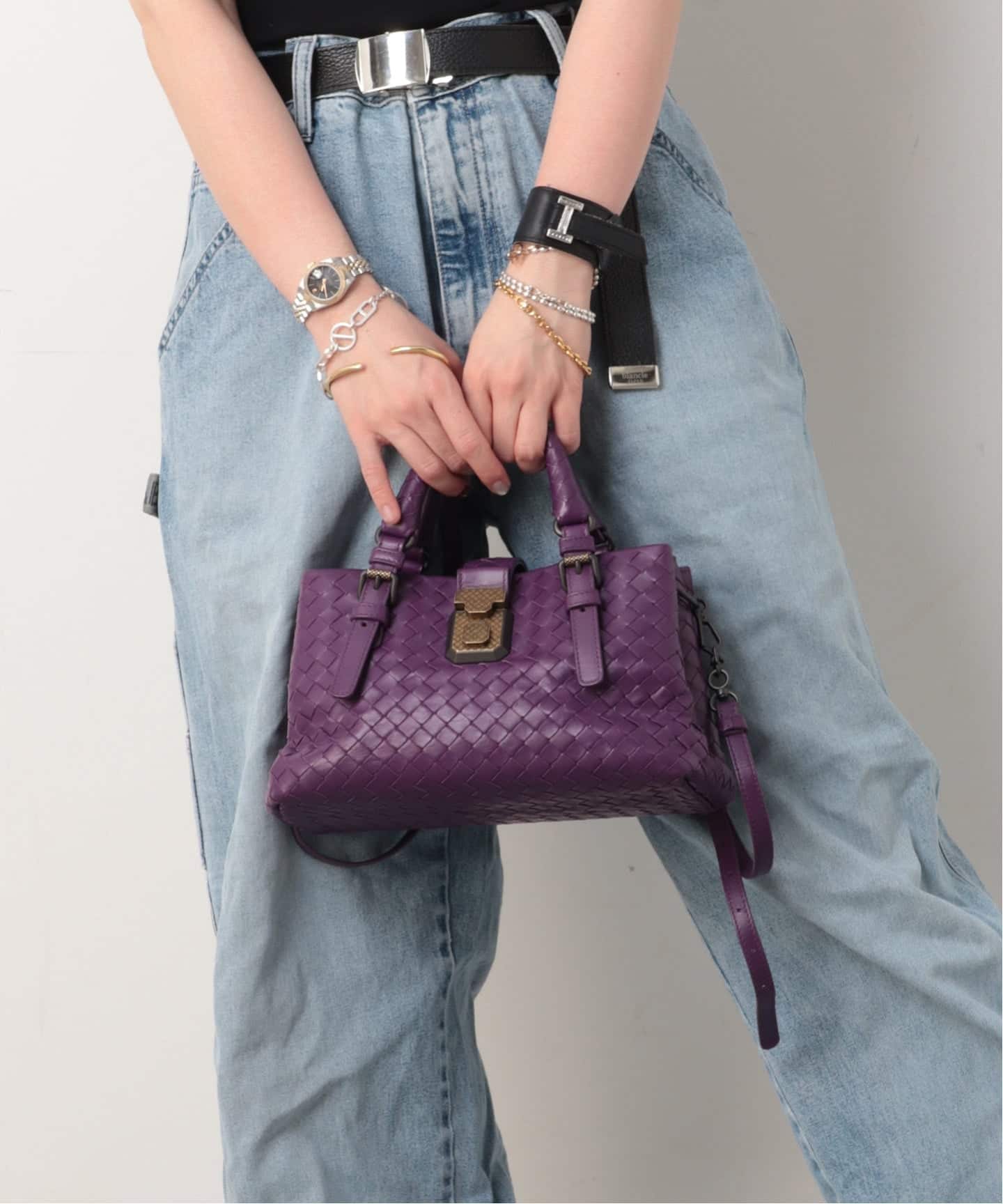 VINTAGE BOTTEGA VENETA/ボッテガ ヴェネタ】 Intrecciato handbag