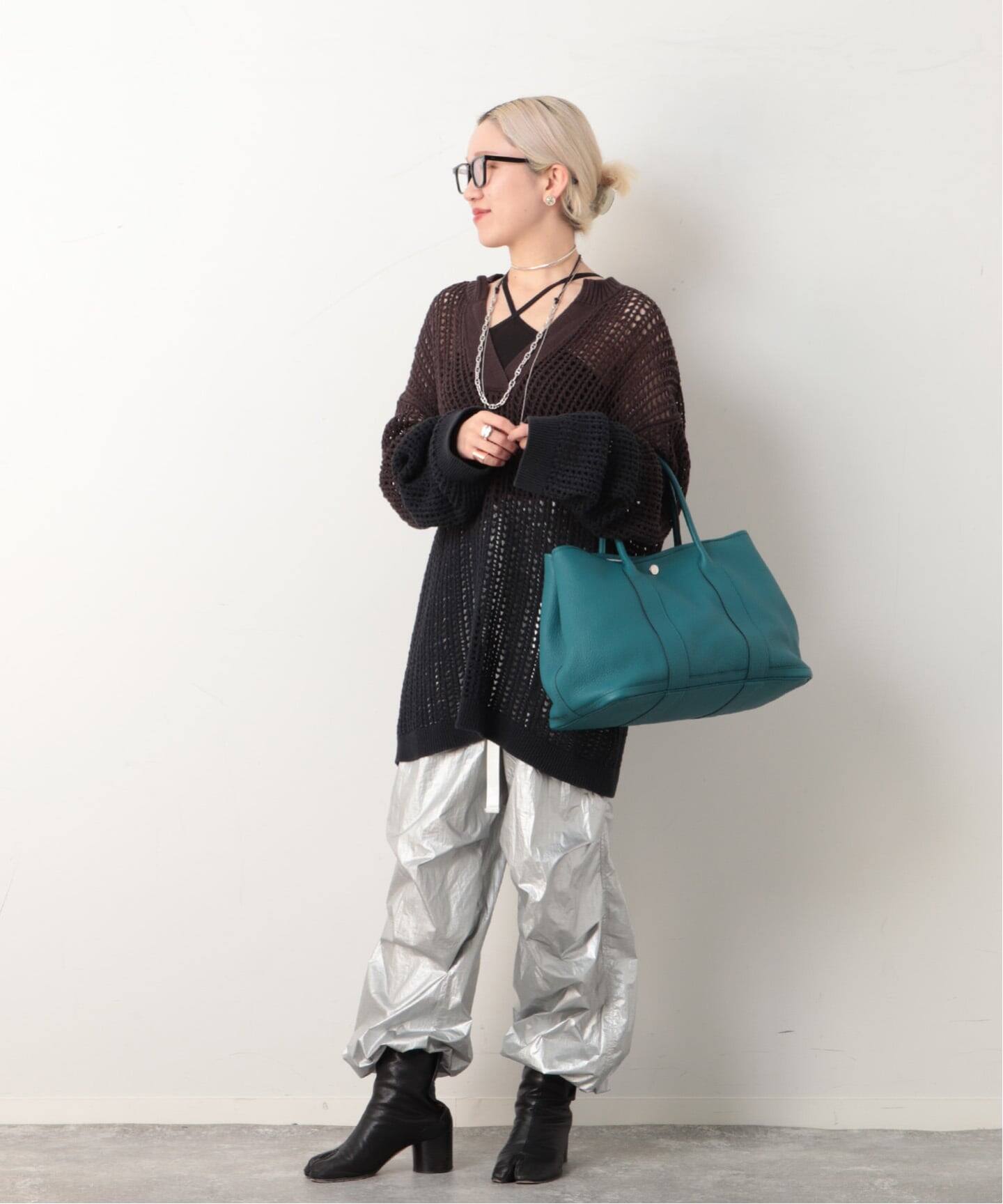 VINTAGE HERMES/エルメス】Garden Party tpm（ハンドバッグ